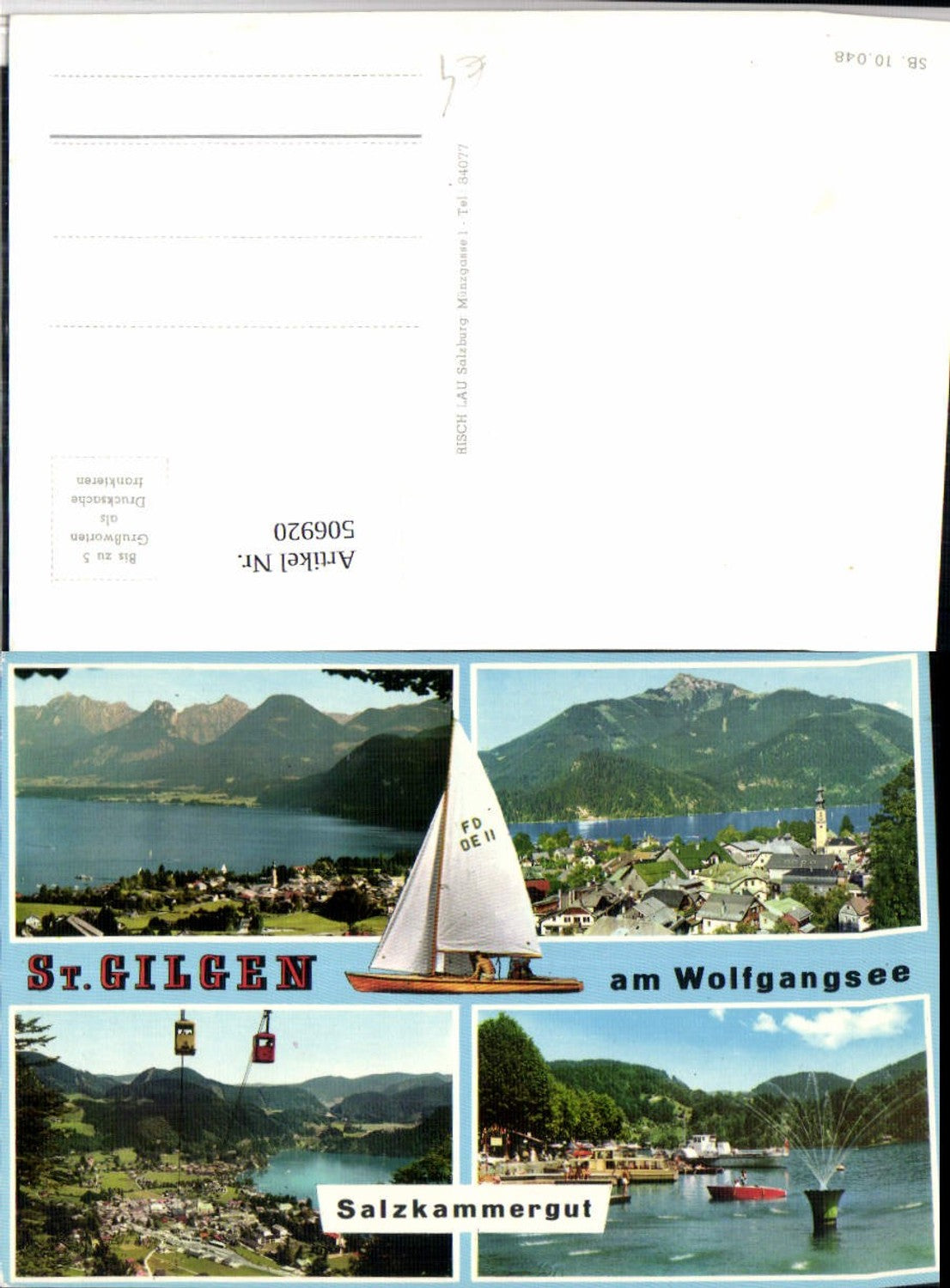 506920, St. Gilgen on Lake Wolfgangsee Total cable car multi-view map