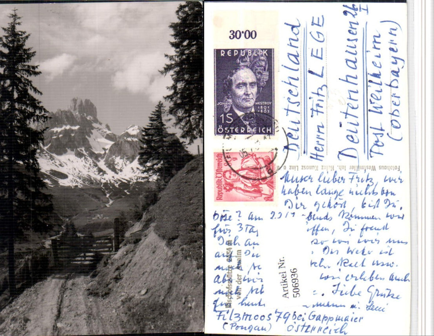Alte Ansichtskarte – Old Postcard