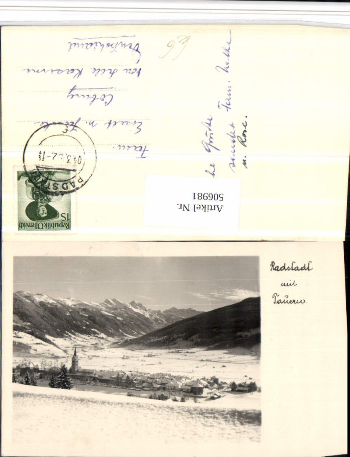 Alte Ansichtskarte – Old Postcard