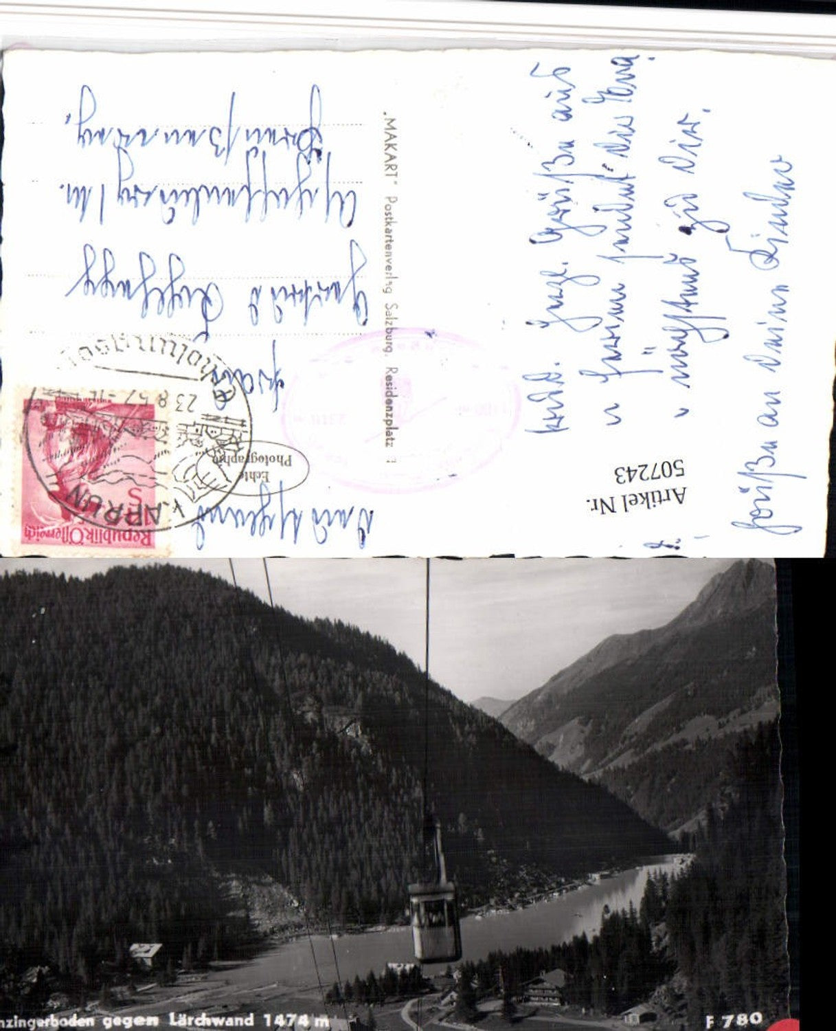 507243,Enzingerboden b. Kaprun Seilbahn geg. Lärchwand