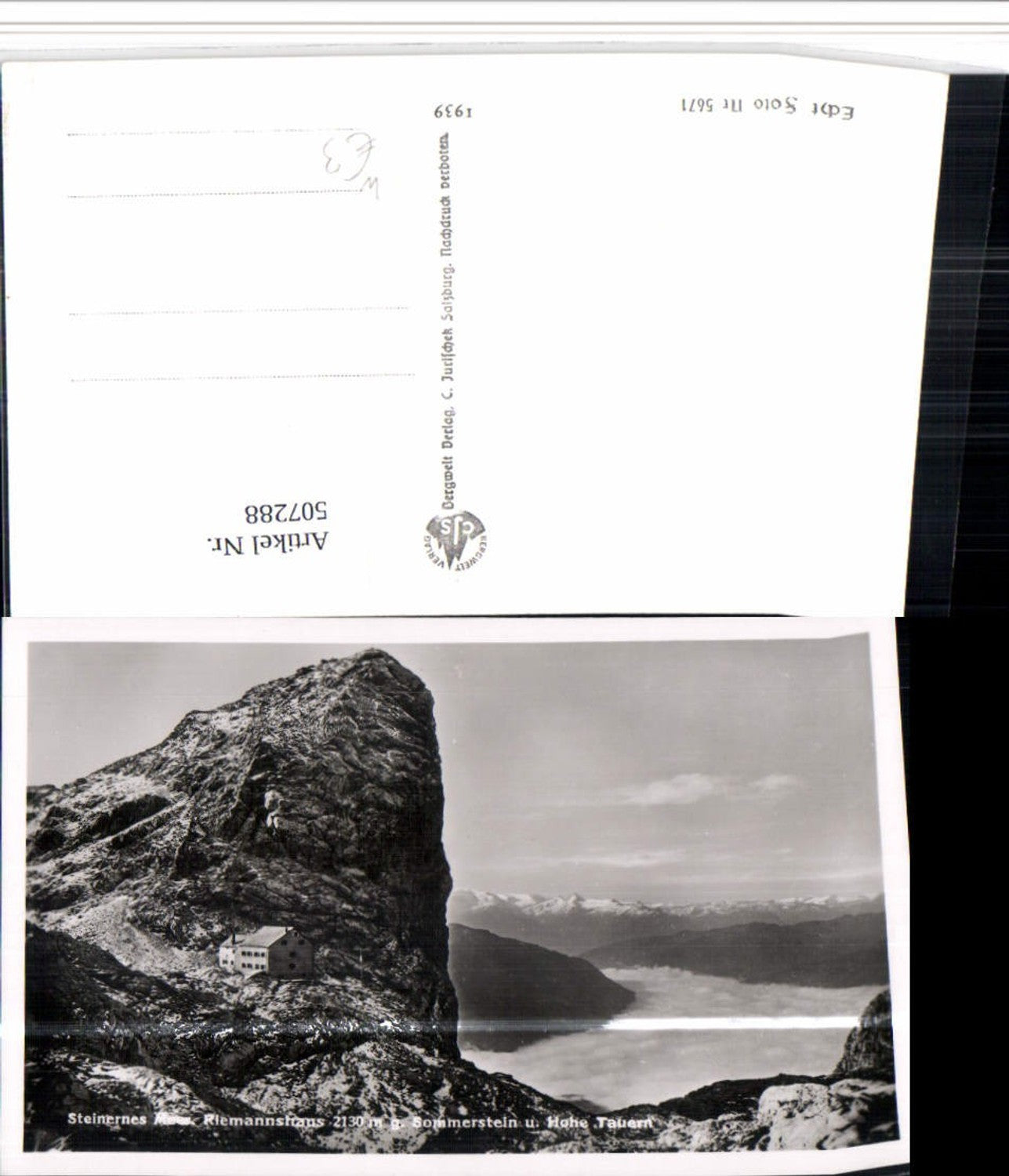 507288,Riemannshaus Berghütte b. Maria Alm geg. Sommerstein Bergkulisse