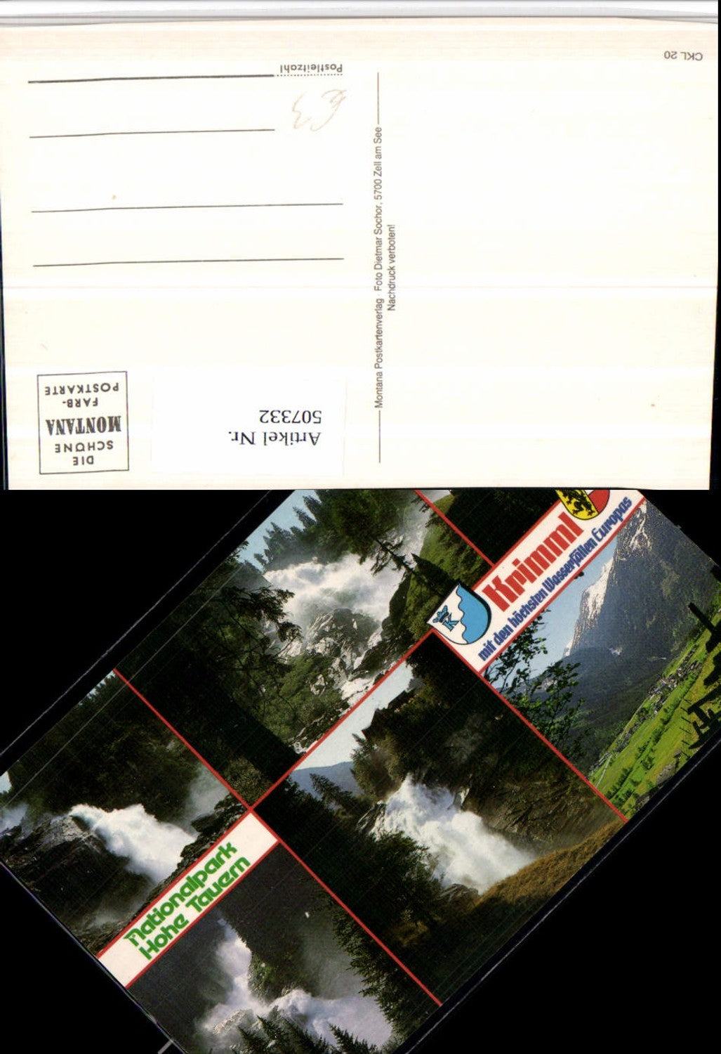 507332,Krimml Nationalpark Hohe Tauern Wasserfälle Mehrbildkarte