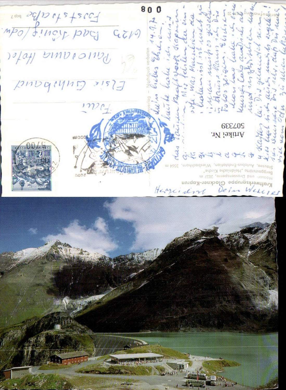 507339,Kaprun Kraftwerk Mooser- und Drossensperre Bergkulisse