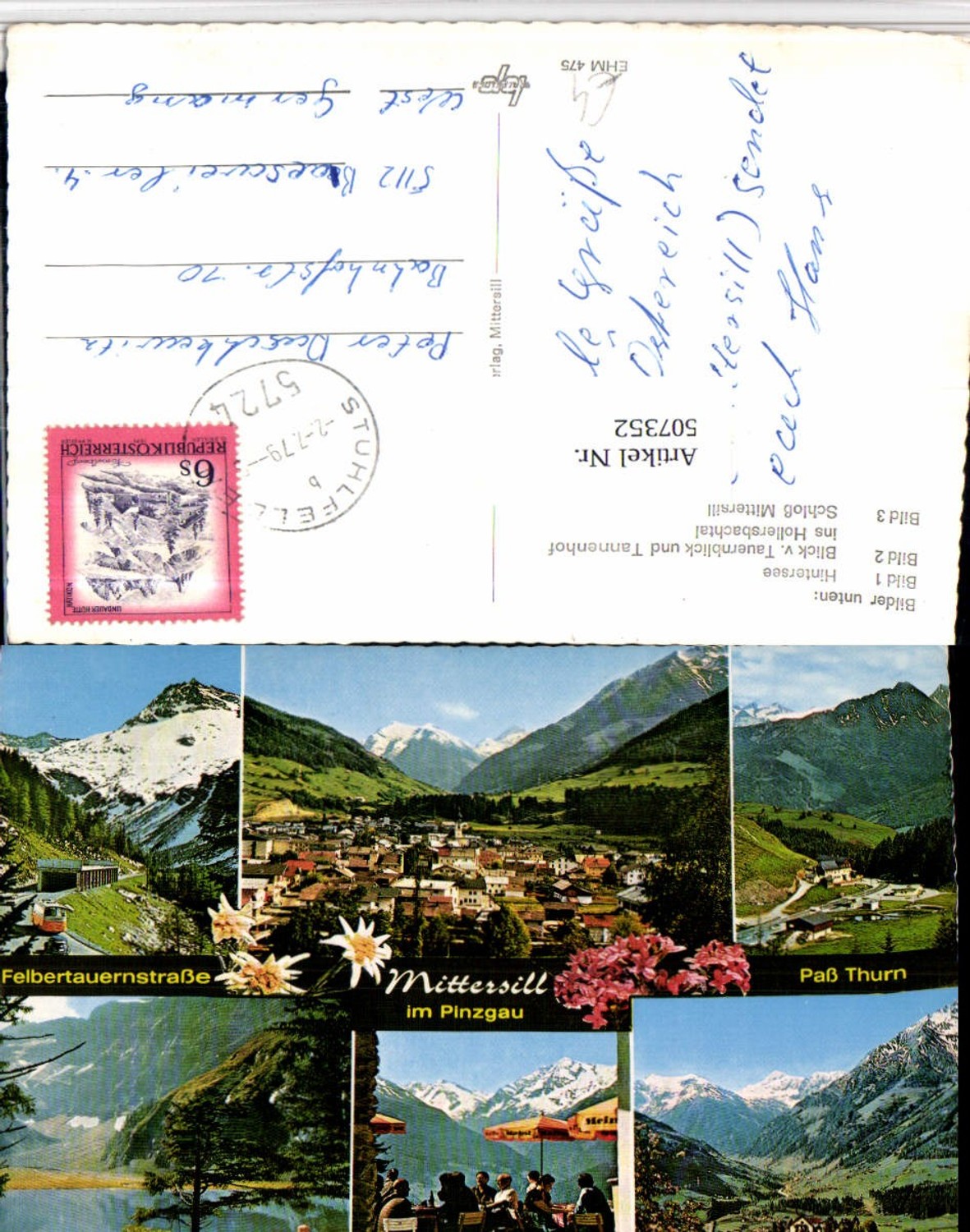 507352,Mittersill Totale Pass Thurn Felbertauernstraße Mehrbildkarte