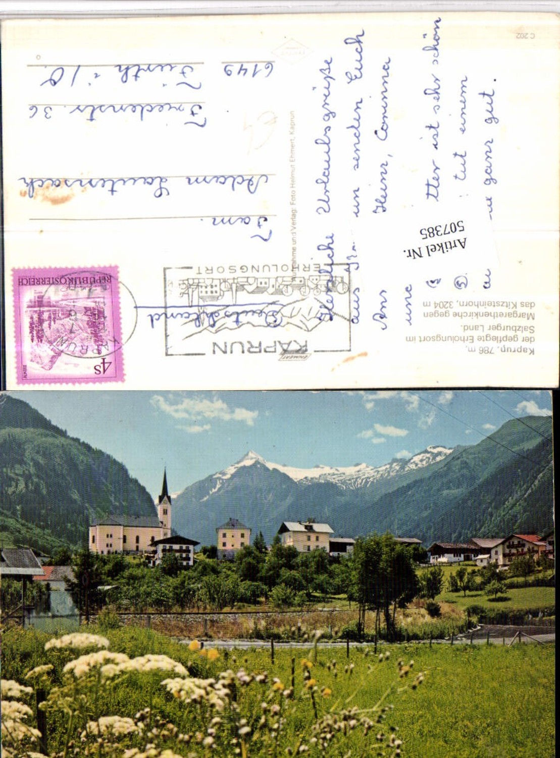 507385,Kaprun Totale geg. Kitzsteinhorn Bergkulisse