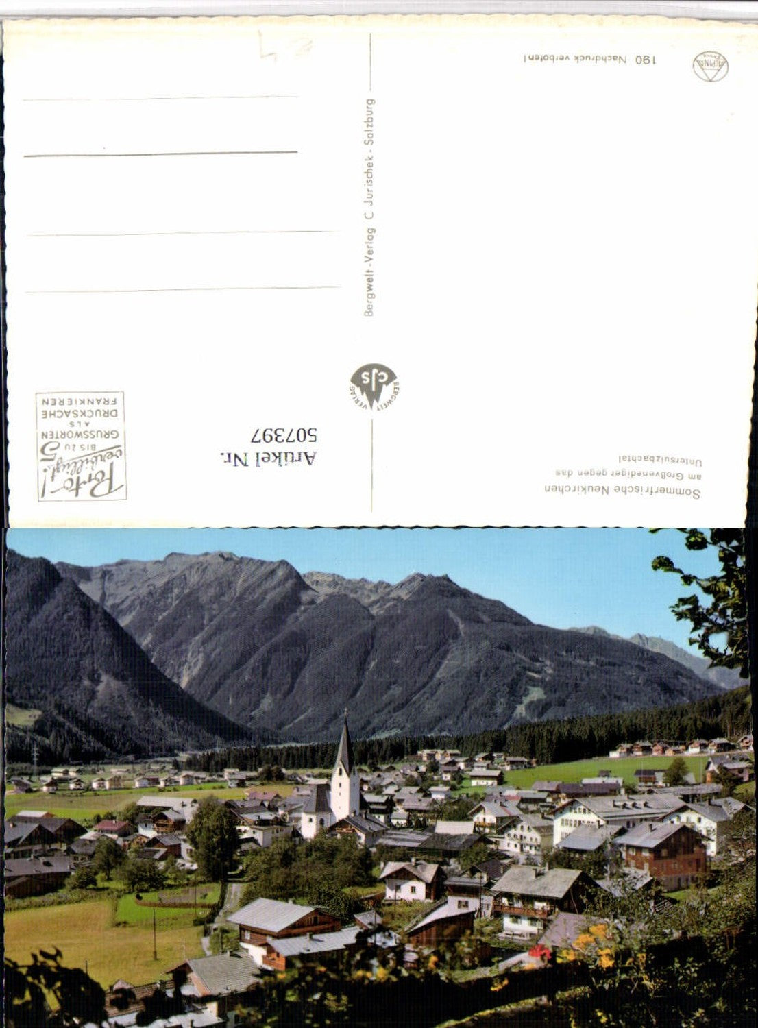 507397,Neukirchen am Großvenediger Totale Bergkulisse