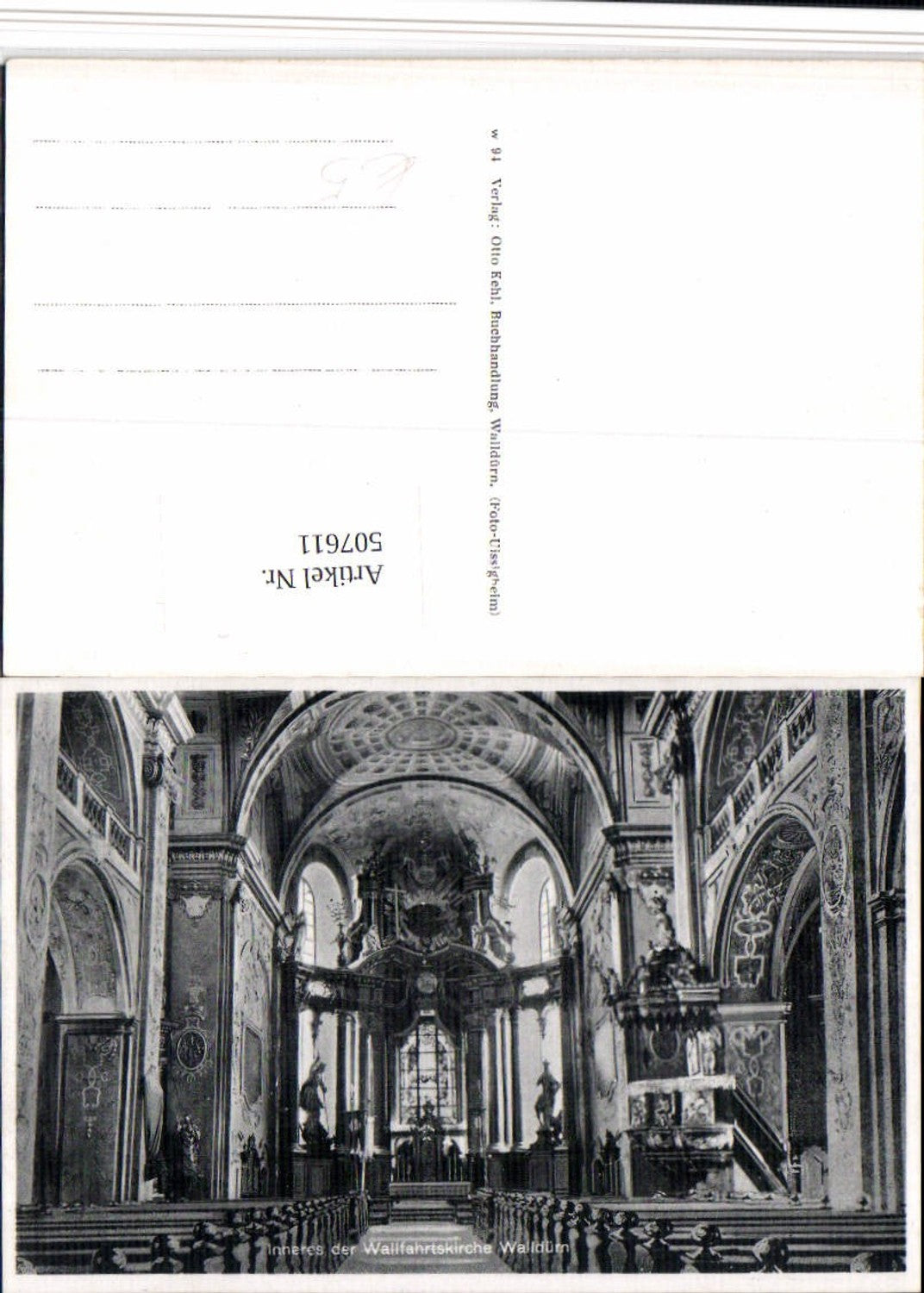 507611,Walldürn Wallfahrtskirche Kirche Innenansicht