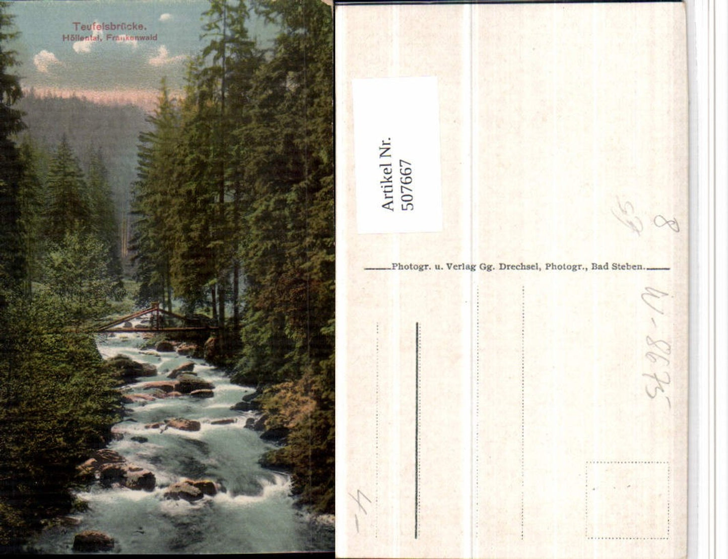 507667,Höllental im Frankenwald Teufelsbrücke b. Bad Steben