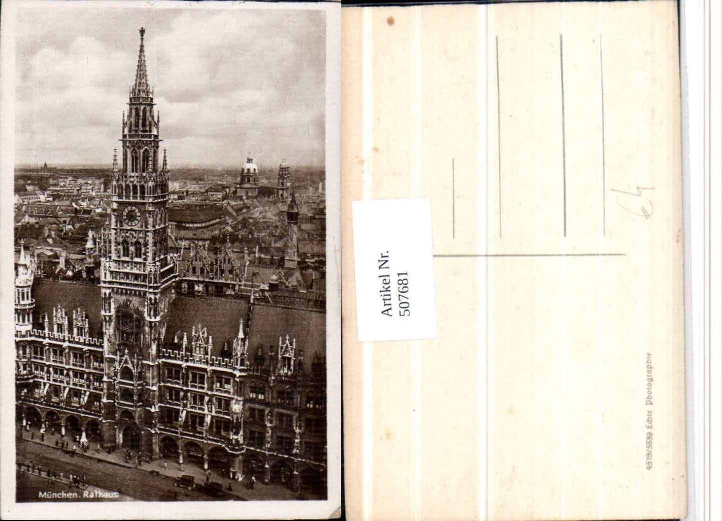 507681,München Teilansicht Rathaus Turm