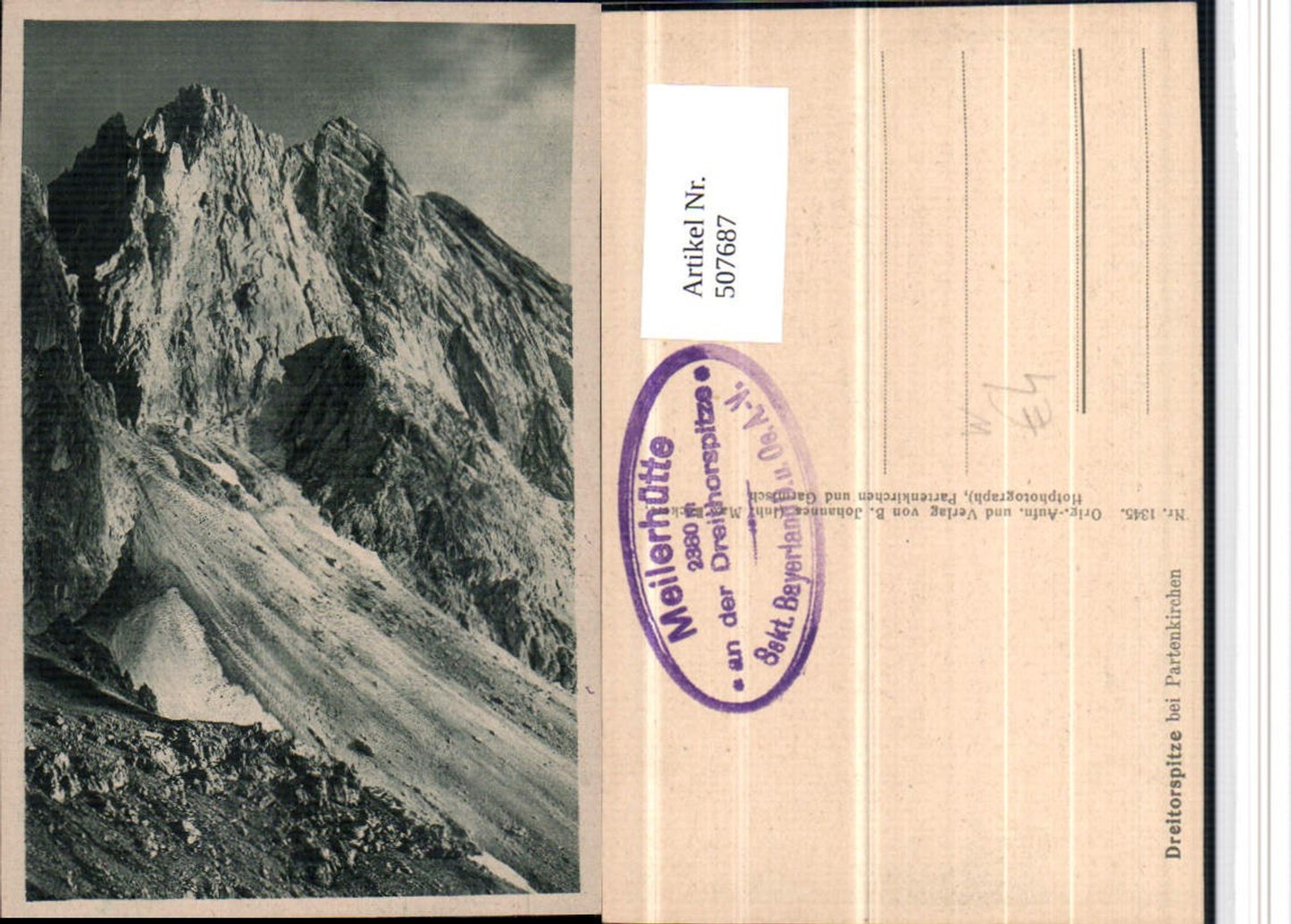 507687,Dreitorspitze b. Partenkirchen Bergkulisse