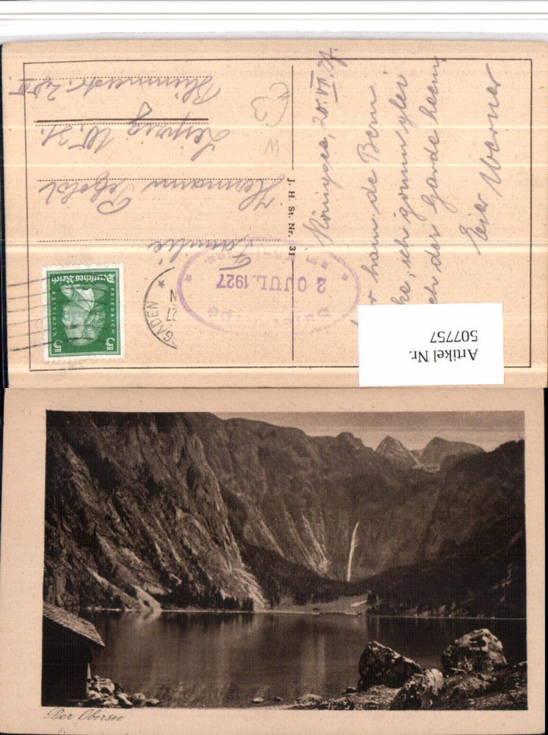 507757,Obersee See b. Berchtesgaden Bergkulisse
