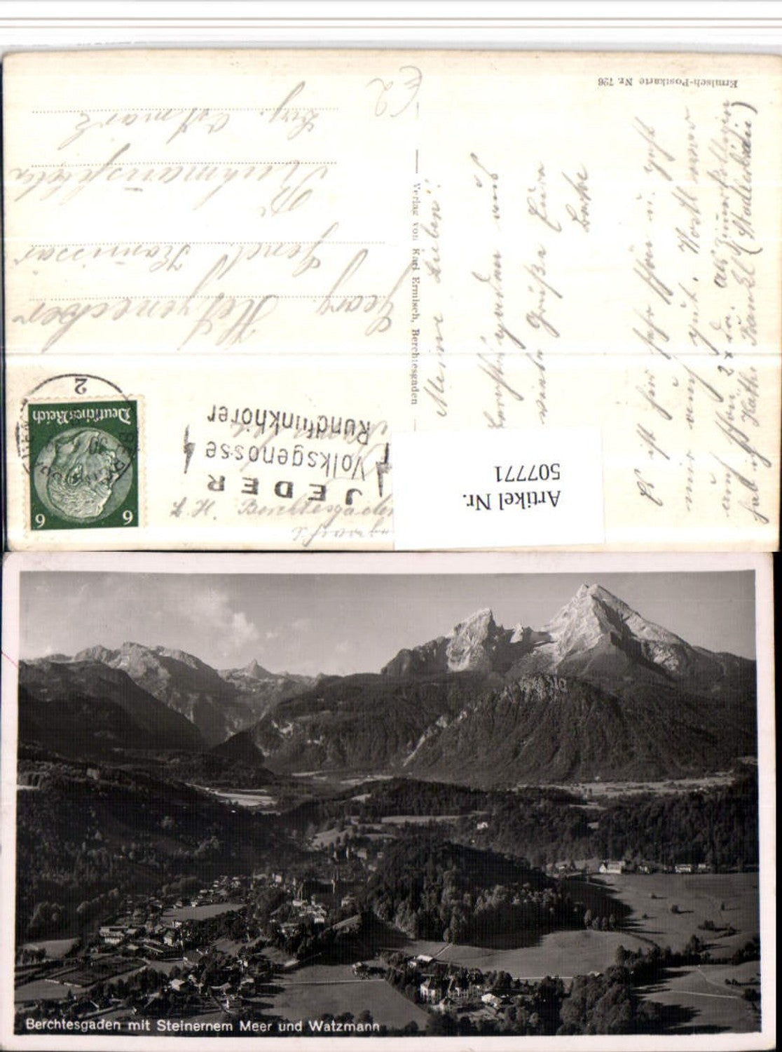 507771,Berchtesgaden Totale m. Steinernem Meer Bergkulisse