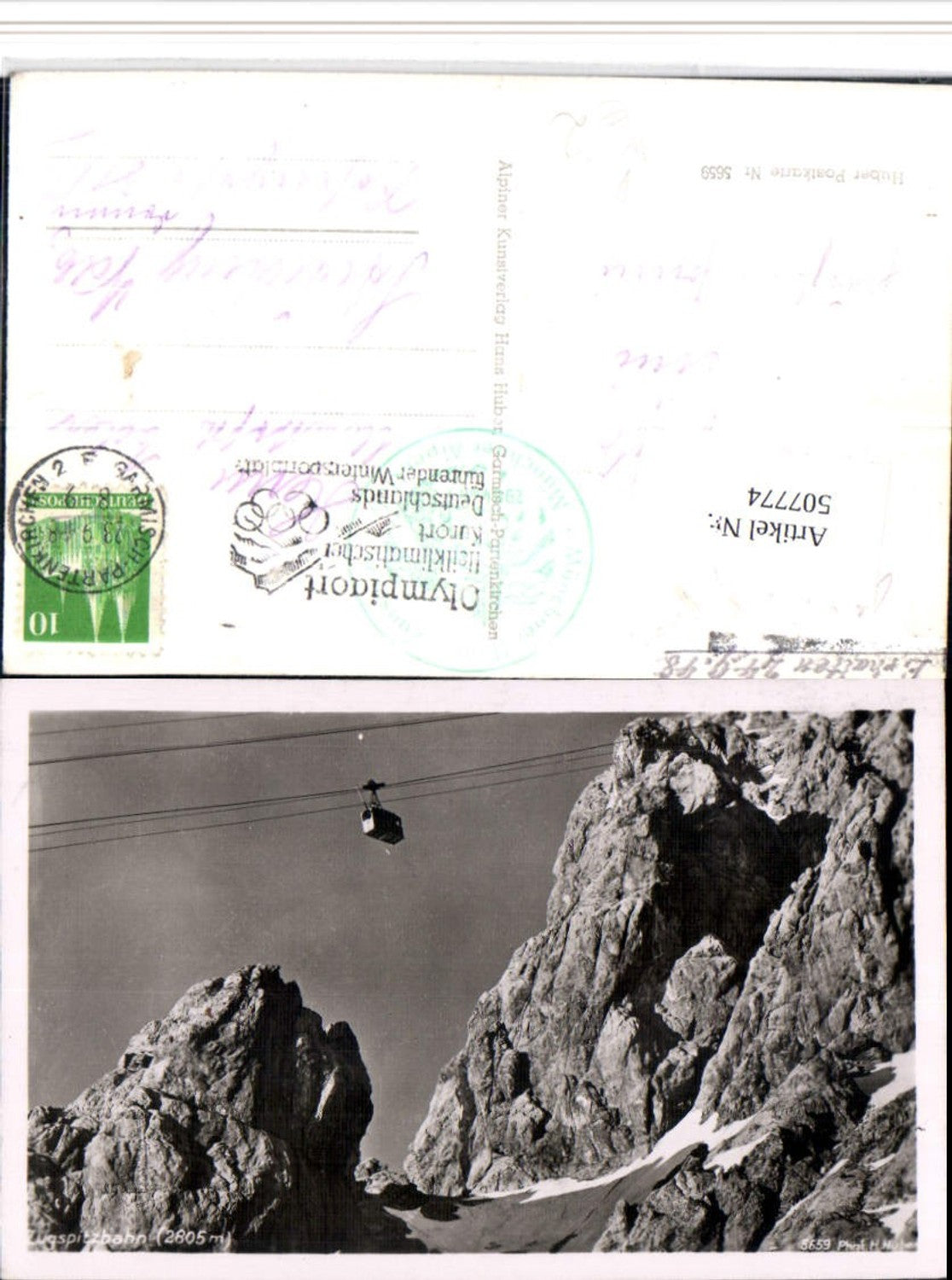 507774,Zugspitzbahn Seilbahn b. Garmisch pub H. Huber 5659
