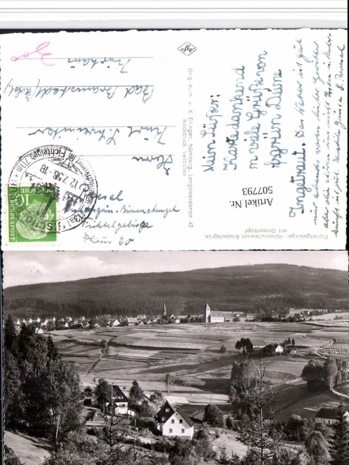 507793,Bischofsgrün Totale m. Ochsenkopf