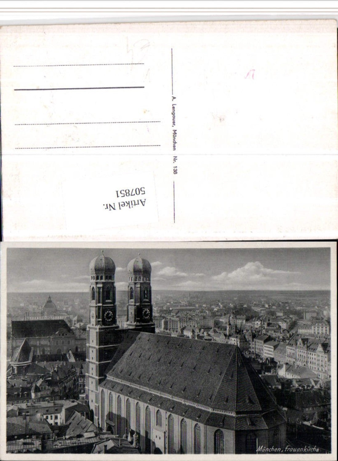 507851,München Teilansicht Frauenkirche Kirche pub A. Lengauer 138