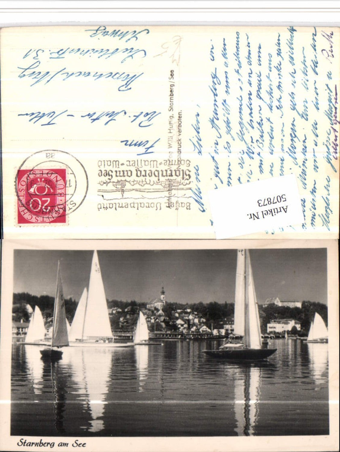 507873, Starnberg am See Partial view Sailboats Boats