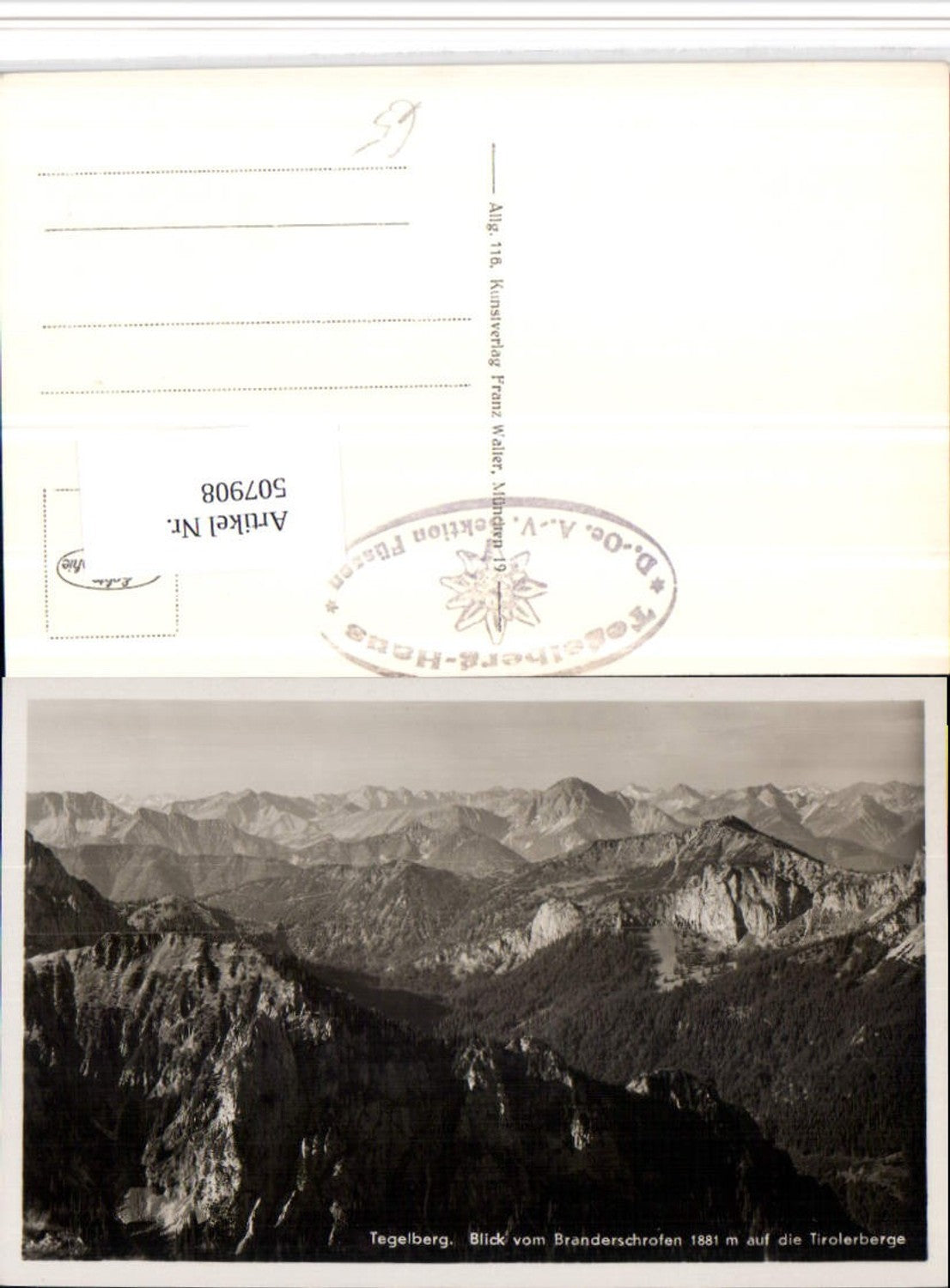 507908,Tegelberg b. Schwangau vom Branderschrofen Bergkulisse