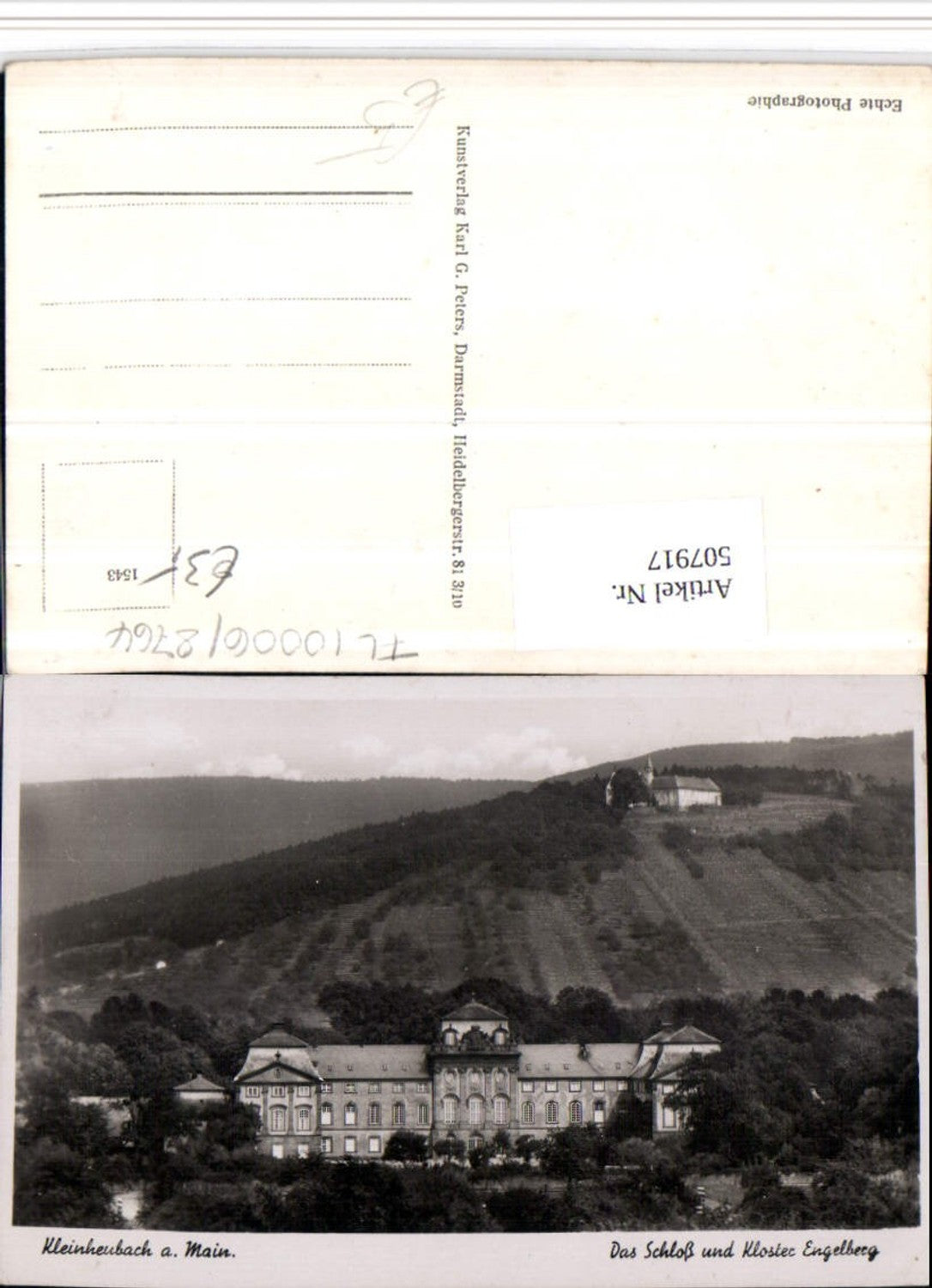 507917,Kleinheubach am Main Schloss u. Kloster Engelberg