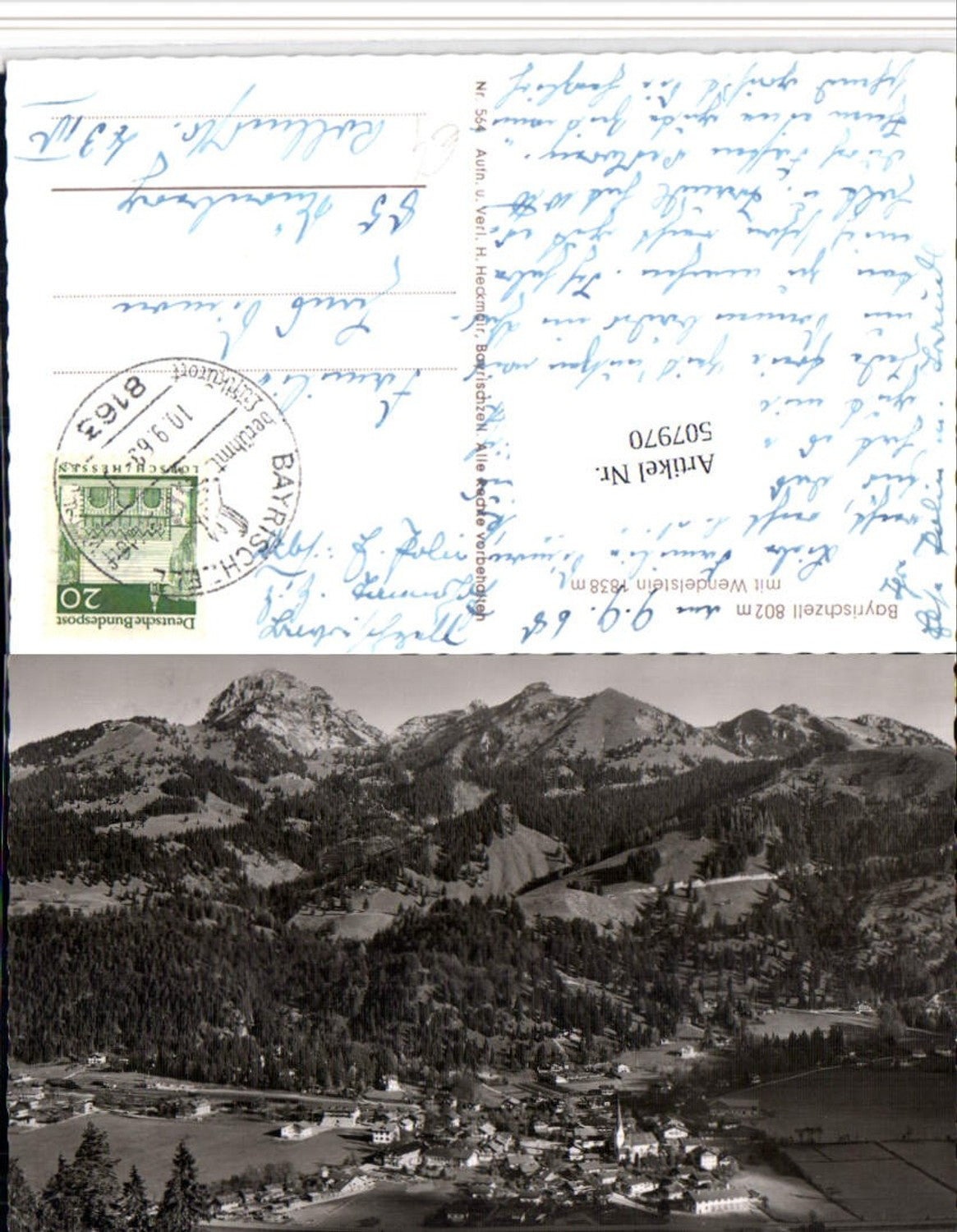 507970,Bayrischzell Totale m. Wendelstein Bergkulisse