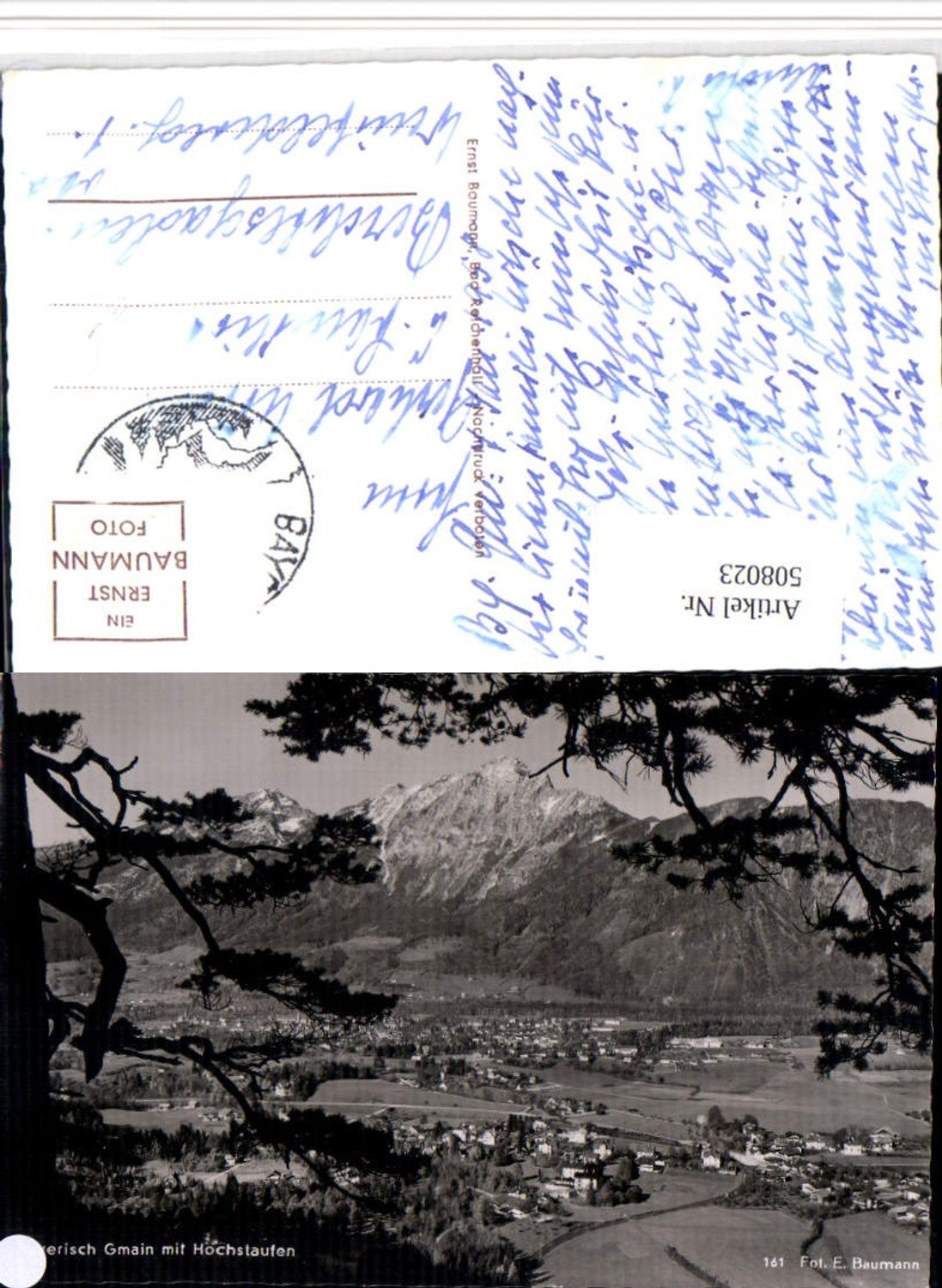 508023,Bayerisch Gmain Totale m. Hochstaufen Bergkulisse