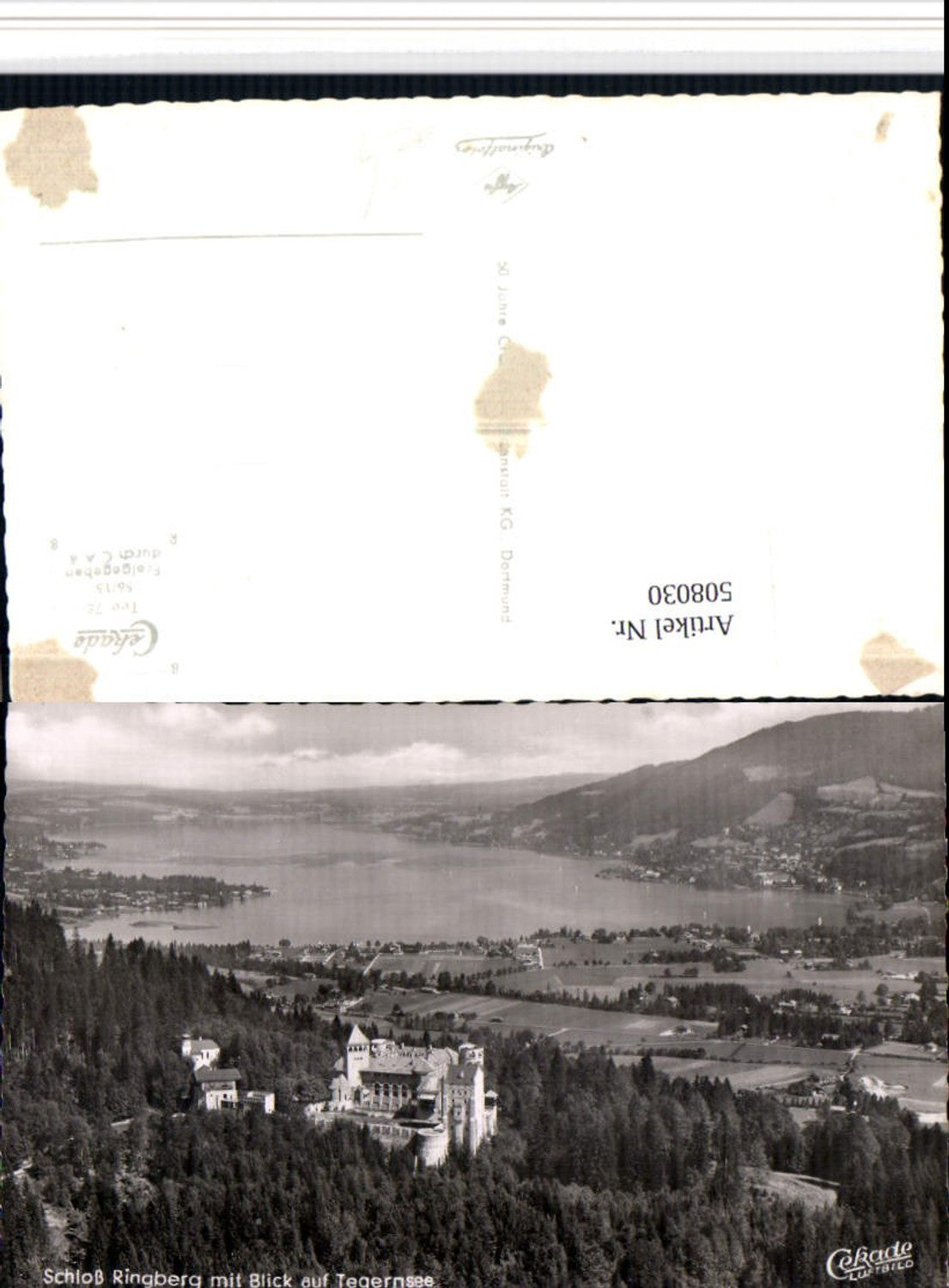 508030,Schloss Ringberg m. Blick auf Tegernsee Fliegeraufnahme