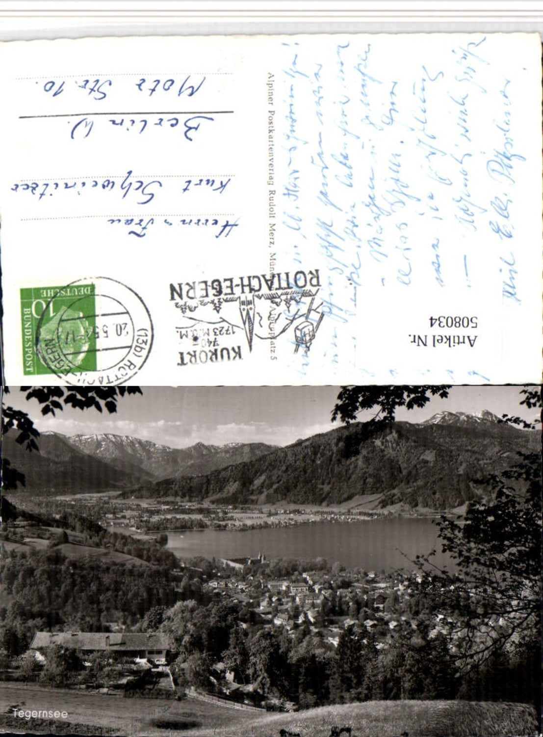 508034,Tegernsee Totale Bergkulisse