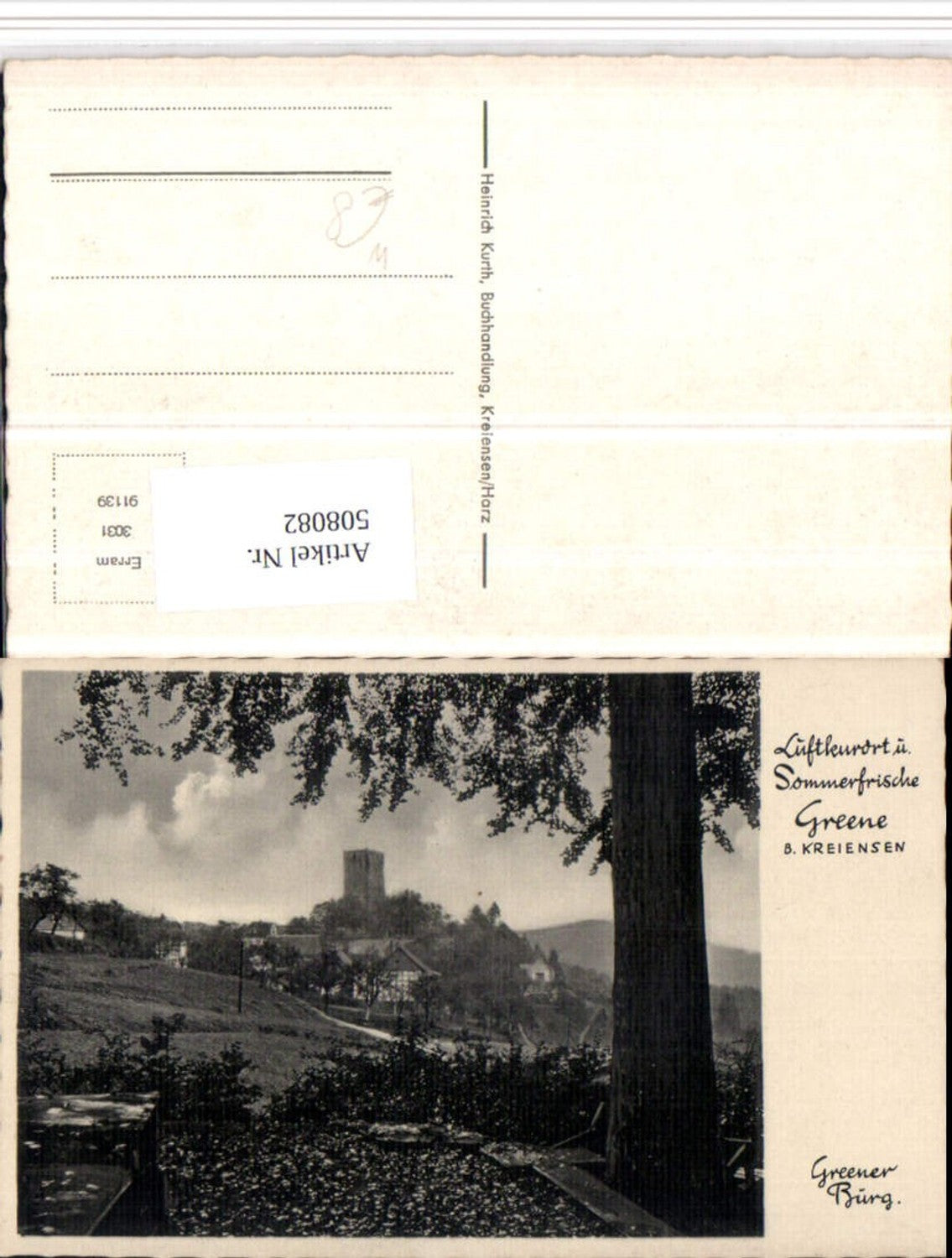 508082,Greene b. Einbeck Blick zur Greener Burg