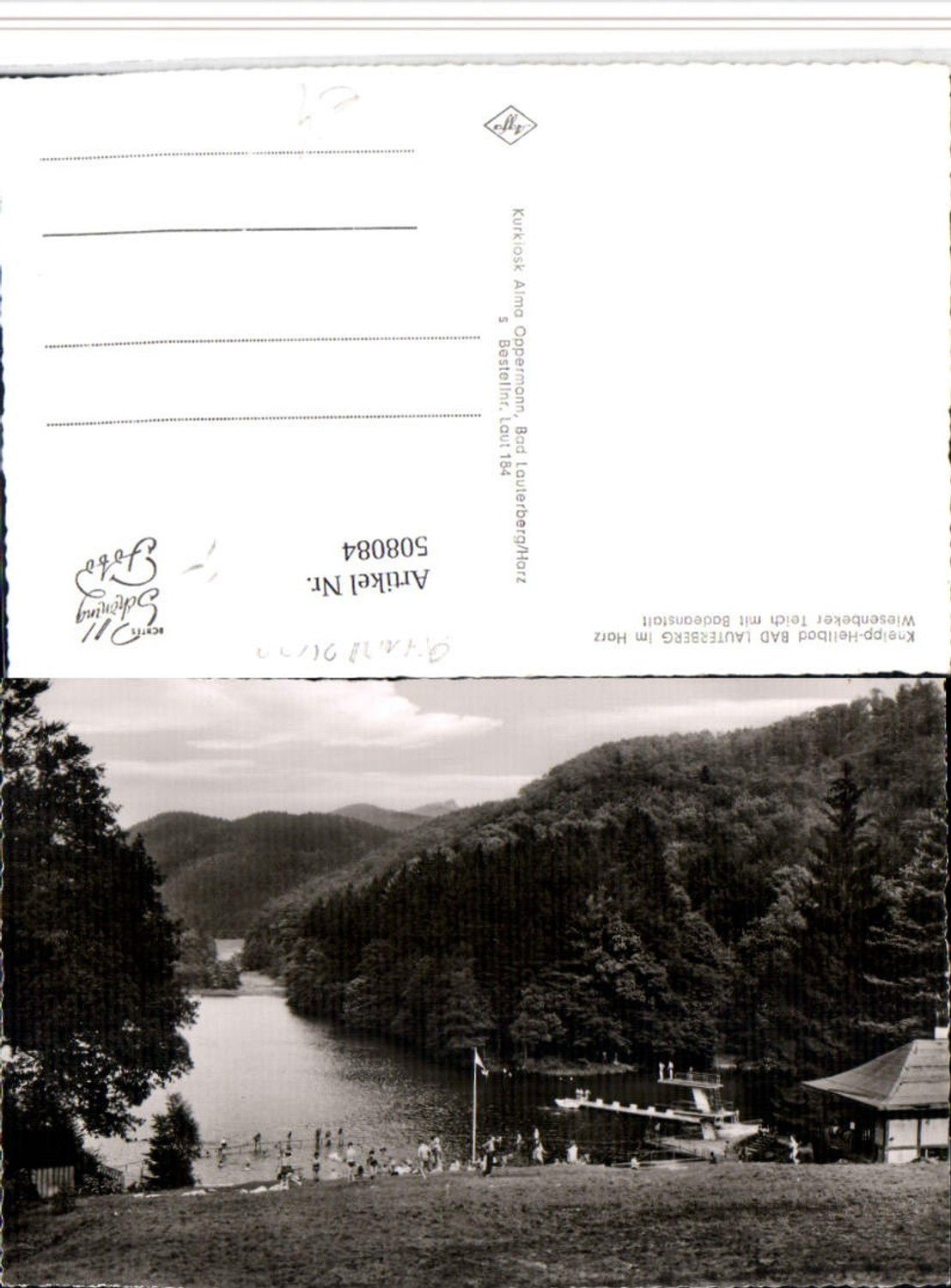 508084,Bad Lauterberg im Harz Wiesenbeker Teich m. Badeanstalt