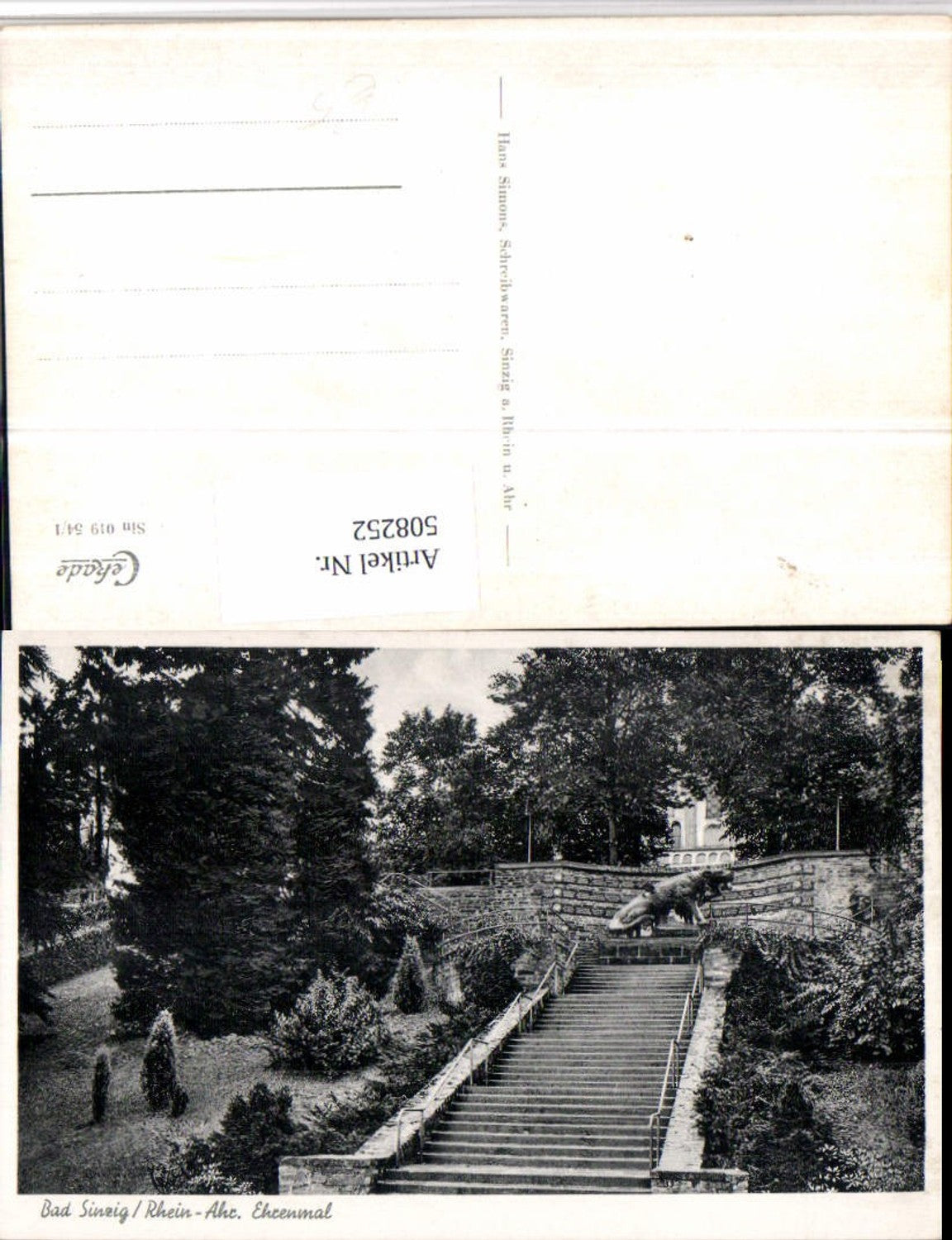 508252,Bad Sinzig am Rhein Ehrenmal Stiege