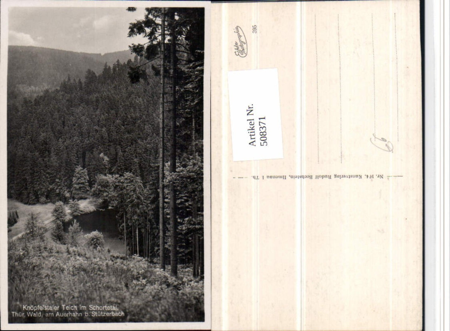508371, Knöpfelstaler Teich in the Schortetal valley near Auerhahn near Stützerbach