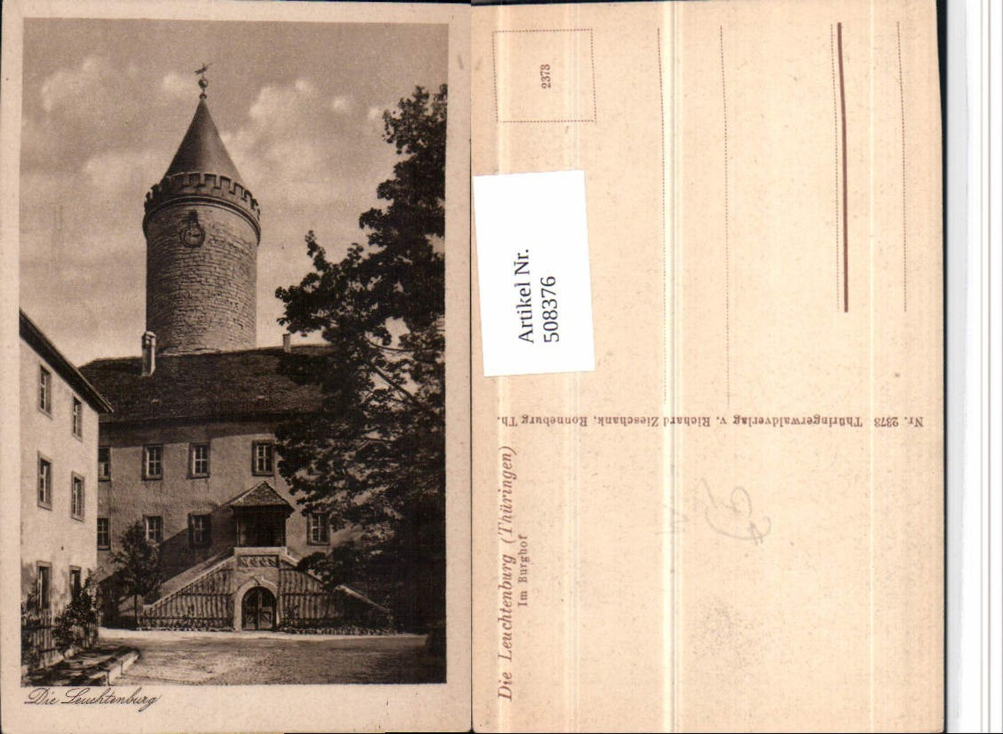 508376,Leuchtenburg b. Kahla castle courtyard tower