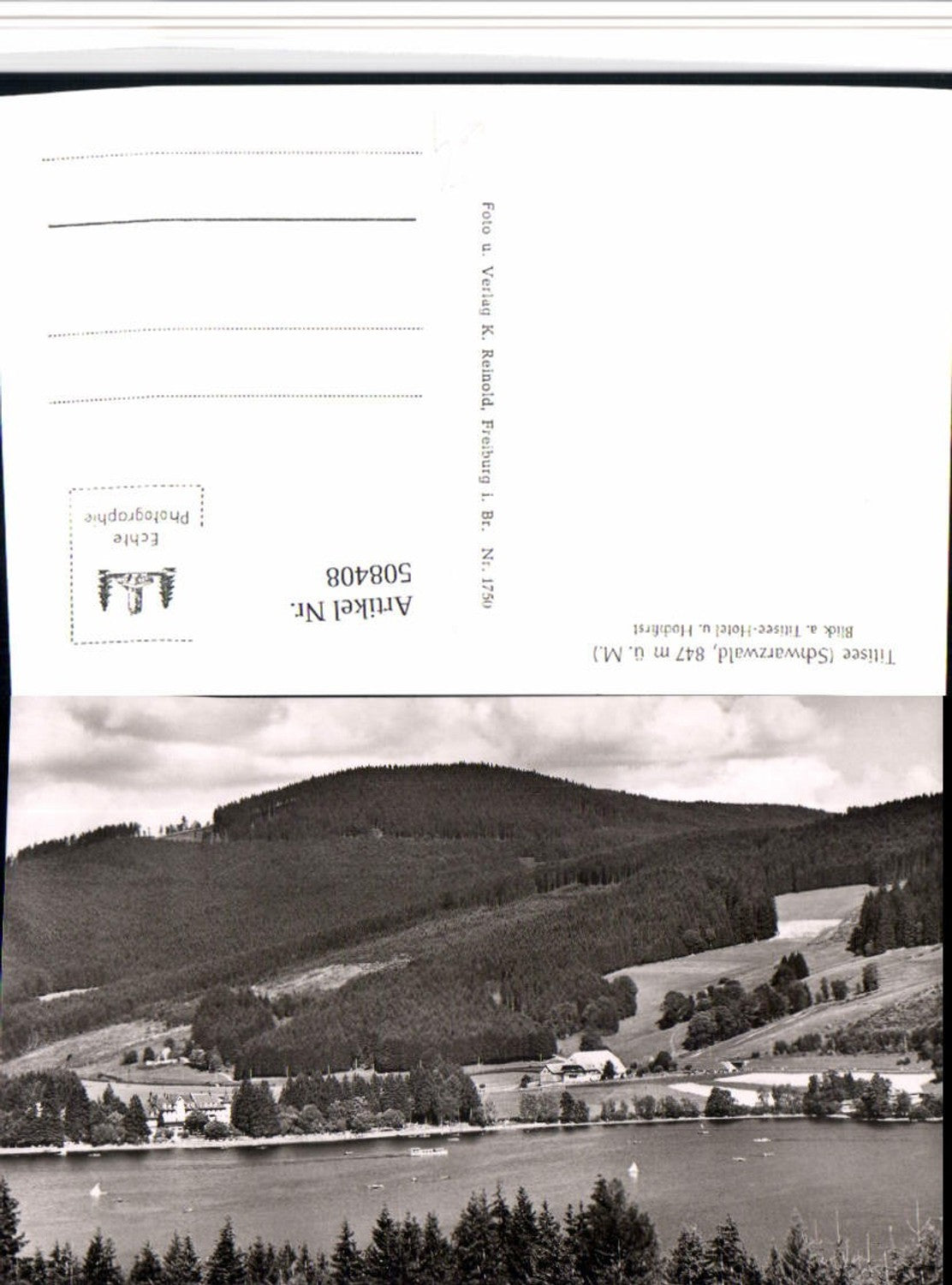 508408,Titisee im Schwarzwald Blick auf Titisee-Hotel u. Hochfirst