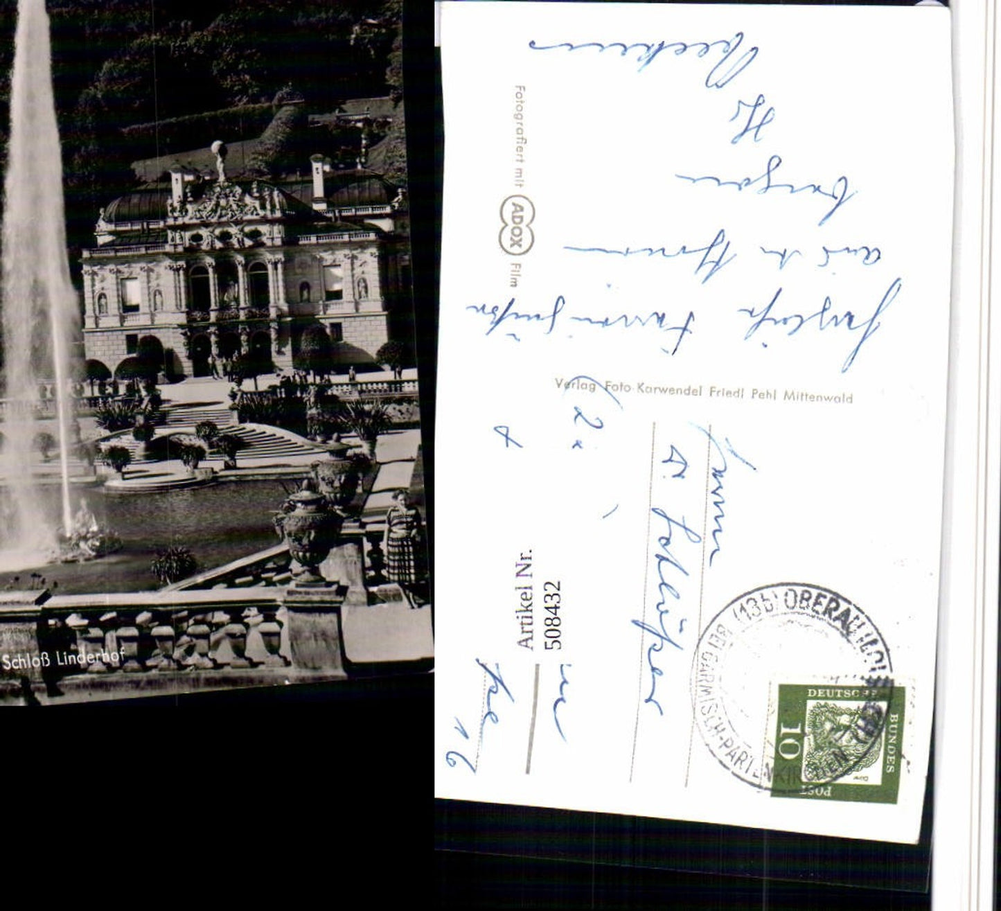 508432,Schloss Linderhof b. Ettal Fontäne