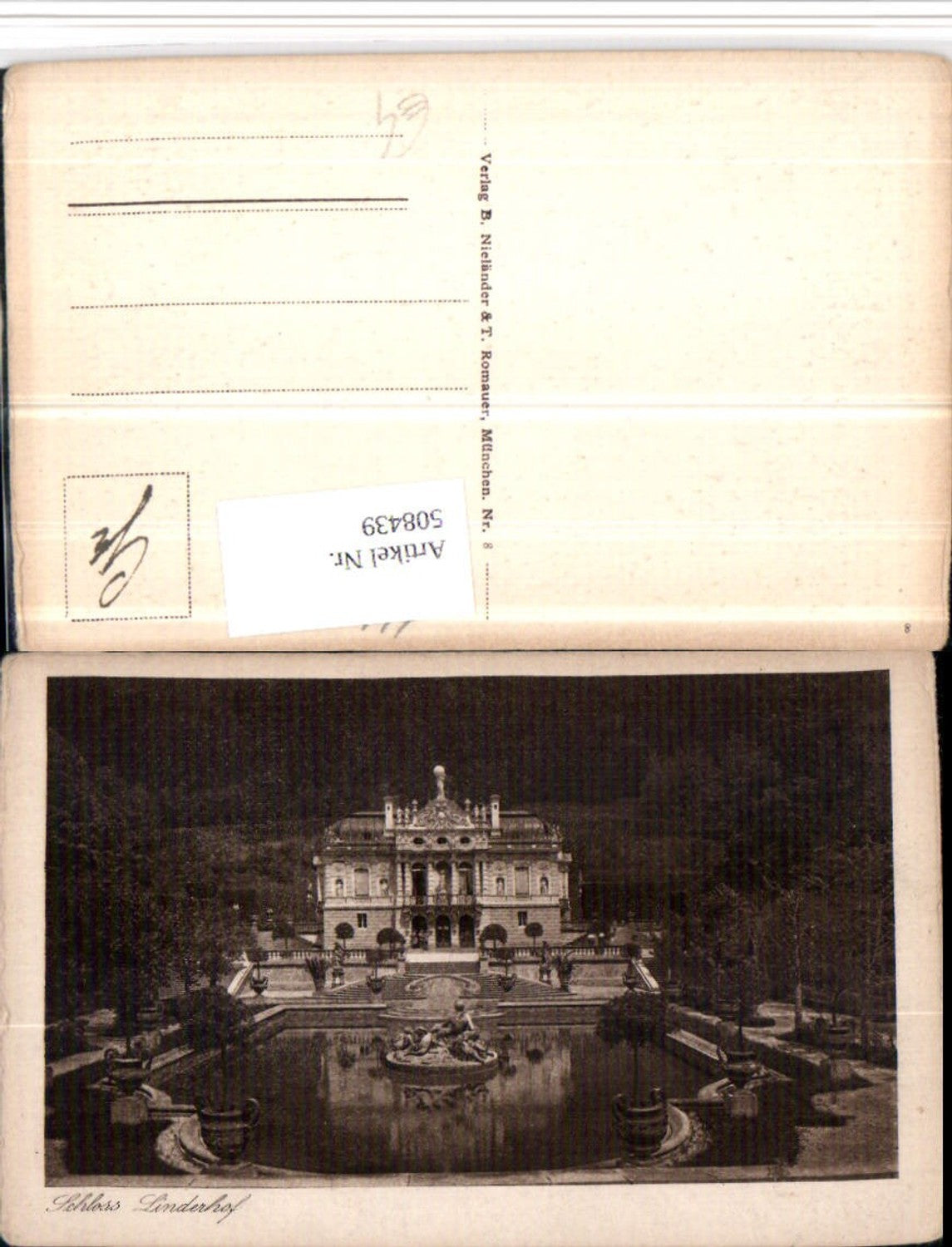 508439,Schloss Linderhof b. Ettal Wasserbecken