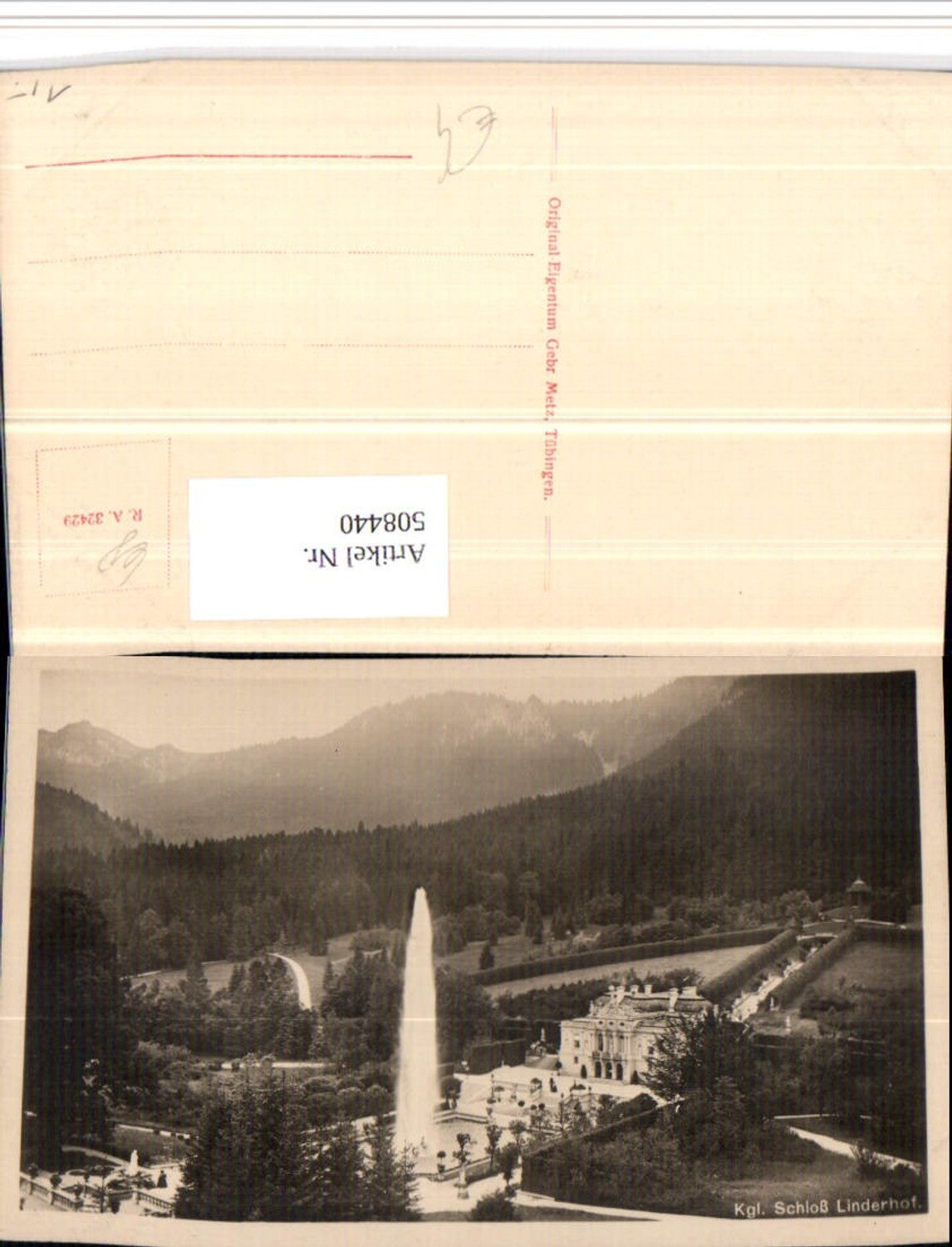 508440,Schloss Linderhof b. Ettal Fontäne
