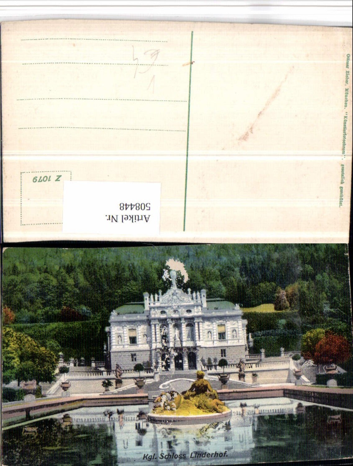 508448,Schloss Linderhof b. Ettal Wasserbecken pub Ottmar Zieher 1079