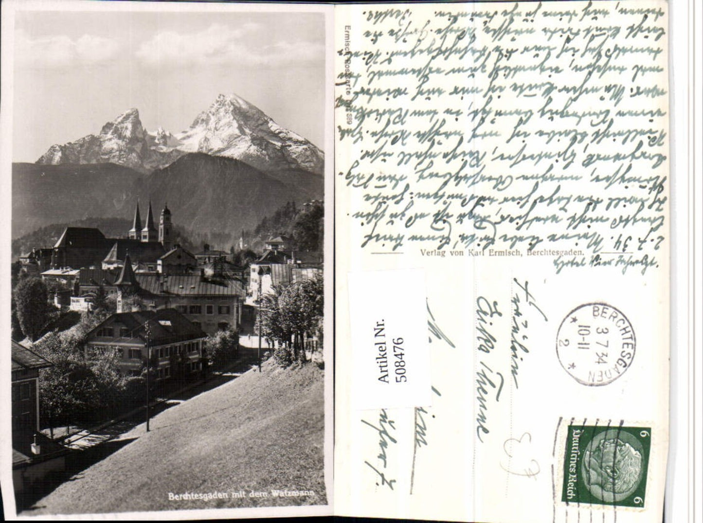 508476,Berchtesgaden Totale m. Watzmann Bergkulisse