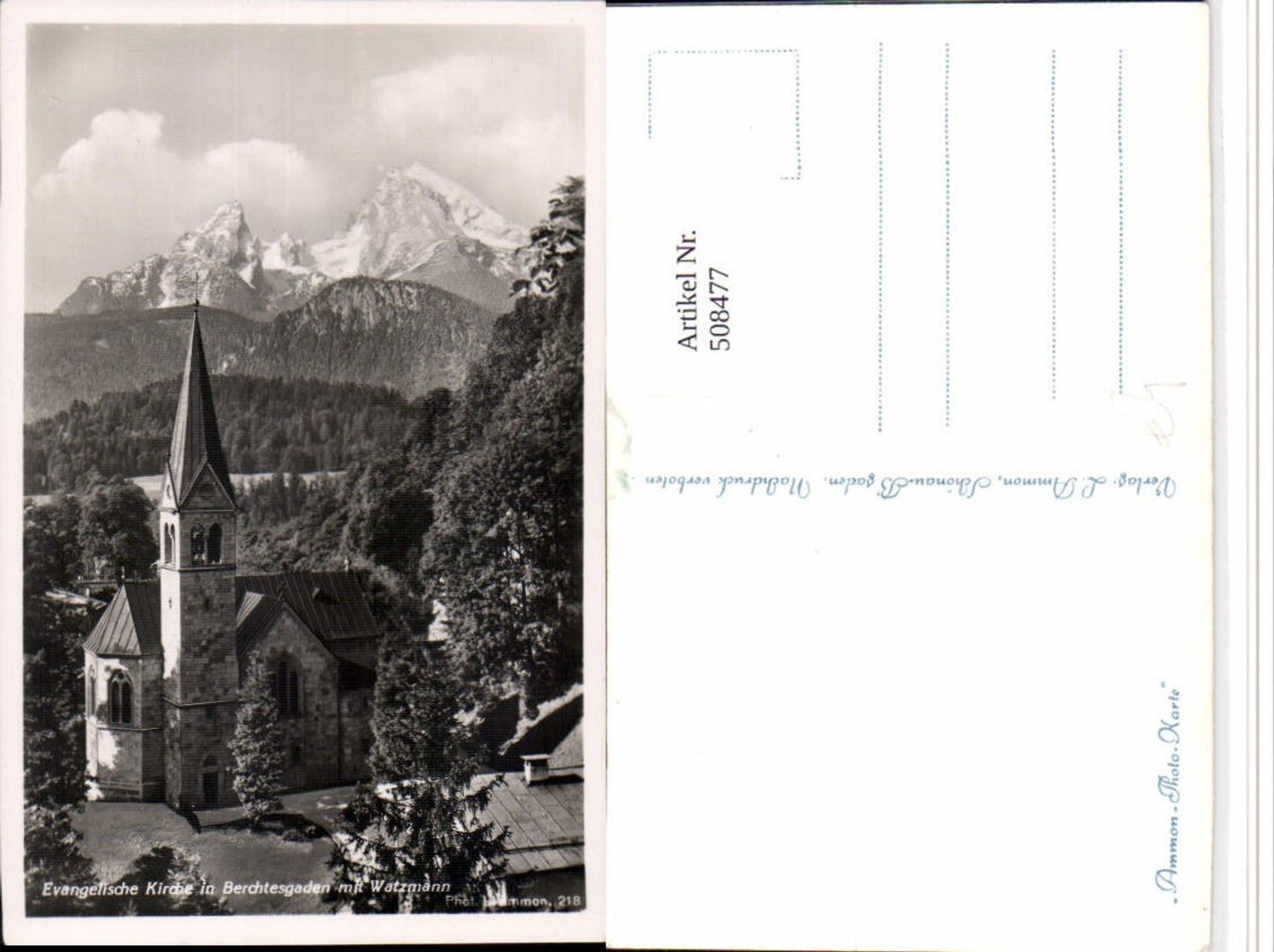 508477, Berchtesgaden Protestant Church with Watzmann mountain backdrop