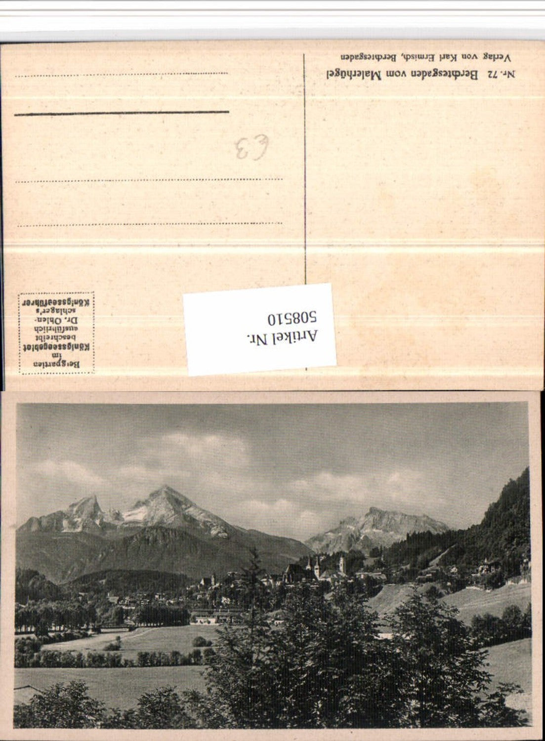 508510,Berchtesgaden Totale vom Malerhügel Bergkulisse
