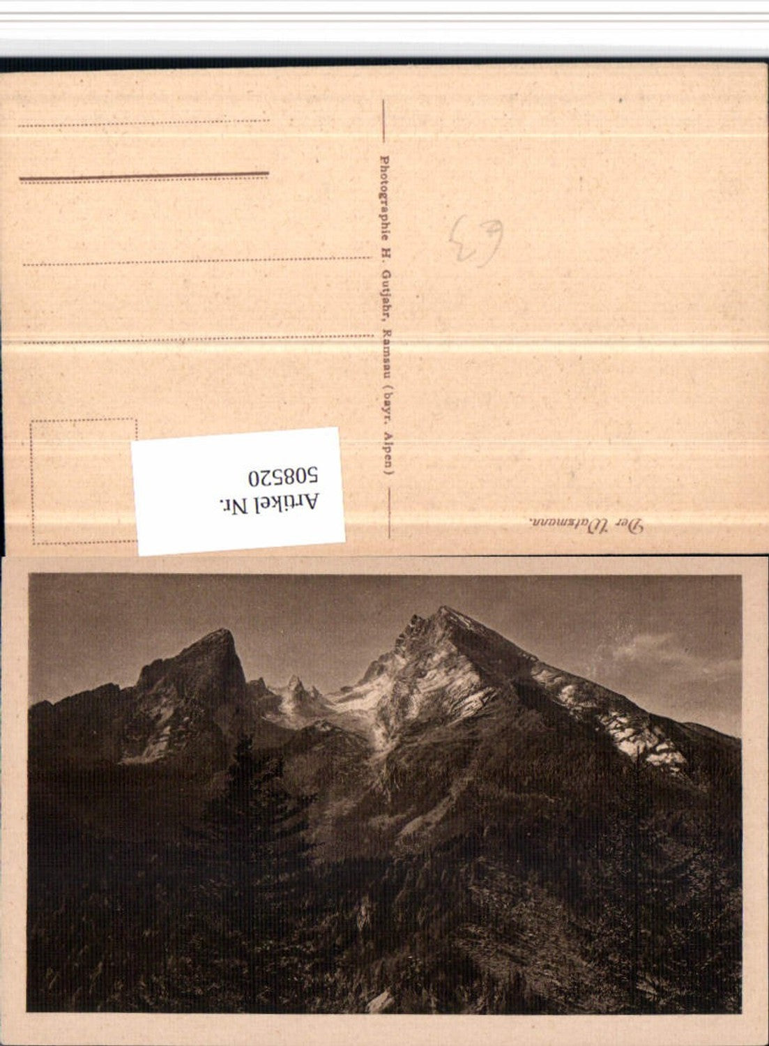 508520,Watzmann b. Berchtesgaden Bergkulisse