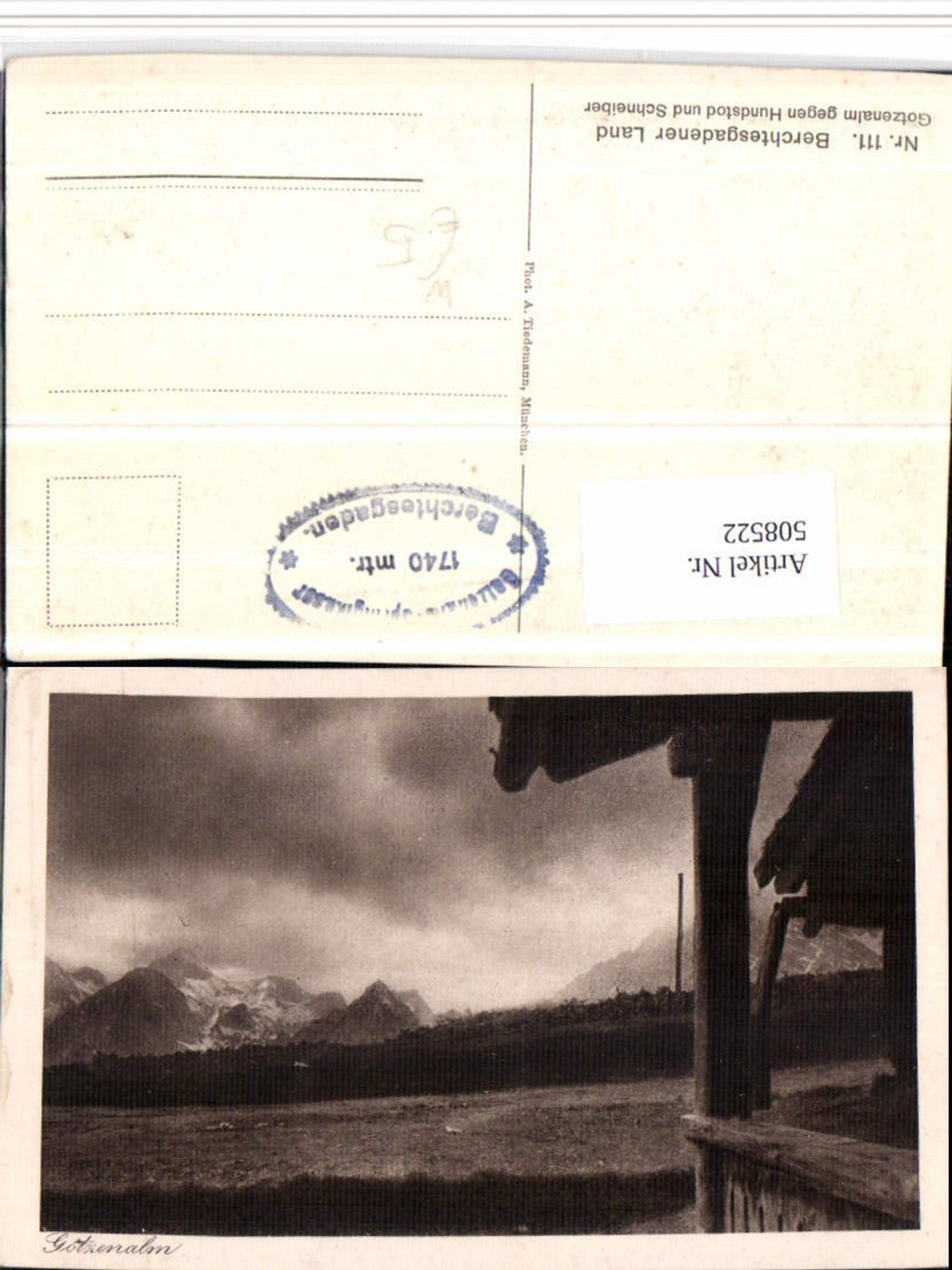 508522,Berchtesgadener Land Gotzenalm geg. Hundstod Bergkulisse