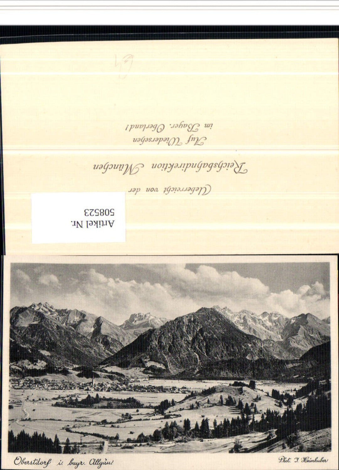508523,Oberstdorf im Allgäu Totale Bergkulisse