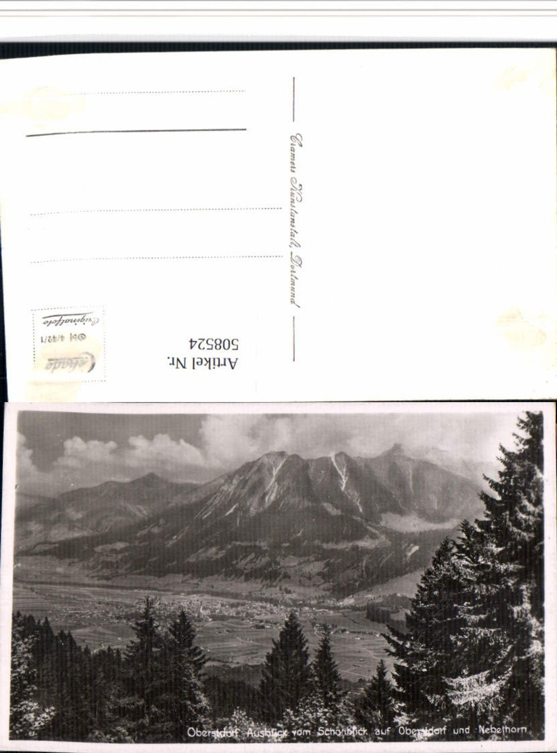 508524,Oberstdorf im Allgäu Totale Ausblick vom Schönblick Bergkulisse