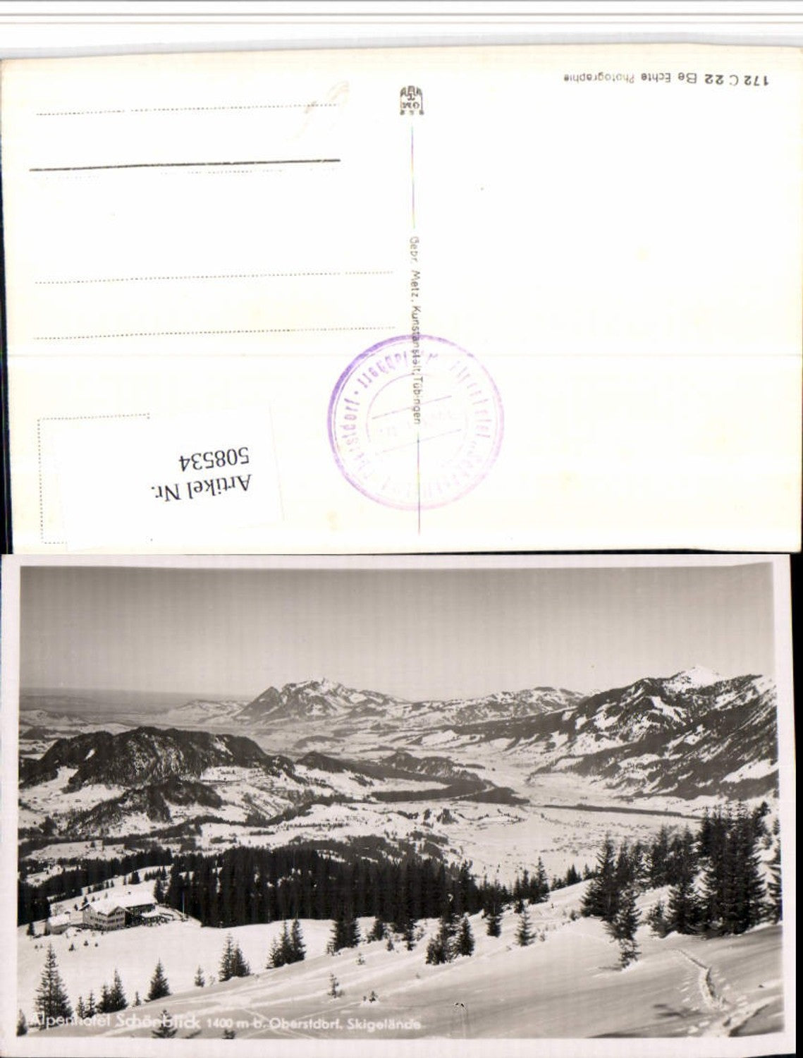 508534,Alpenhotel Schönblick b. Oberstdorf Bergkulisse Winterbild