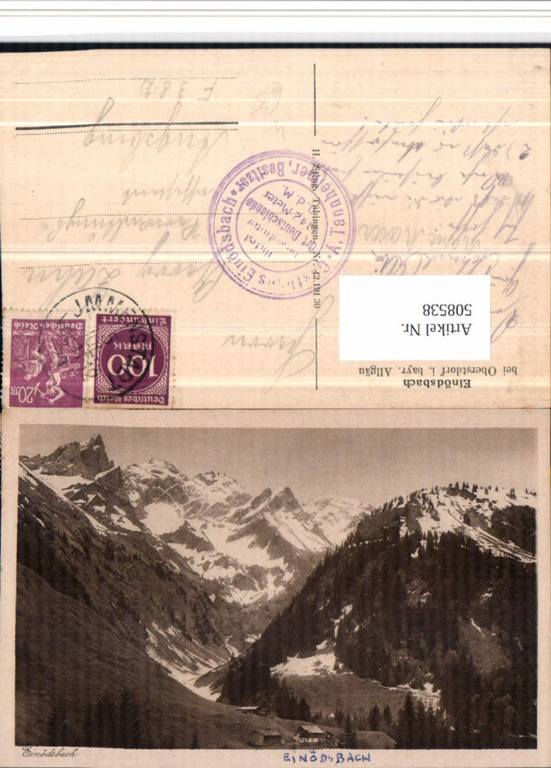508538, Einödsbach near Oberstdorf in the Allgäu region, mountain scenery