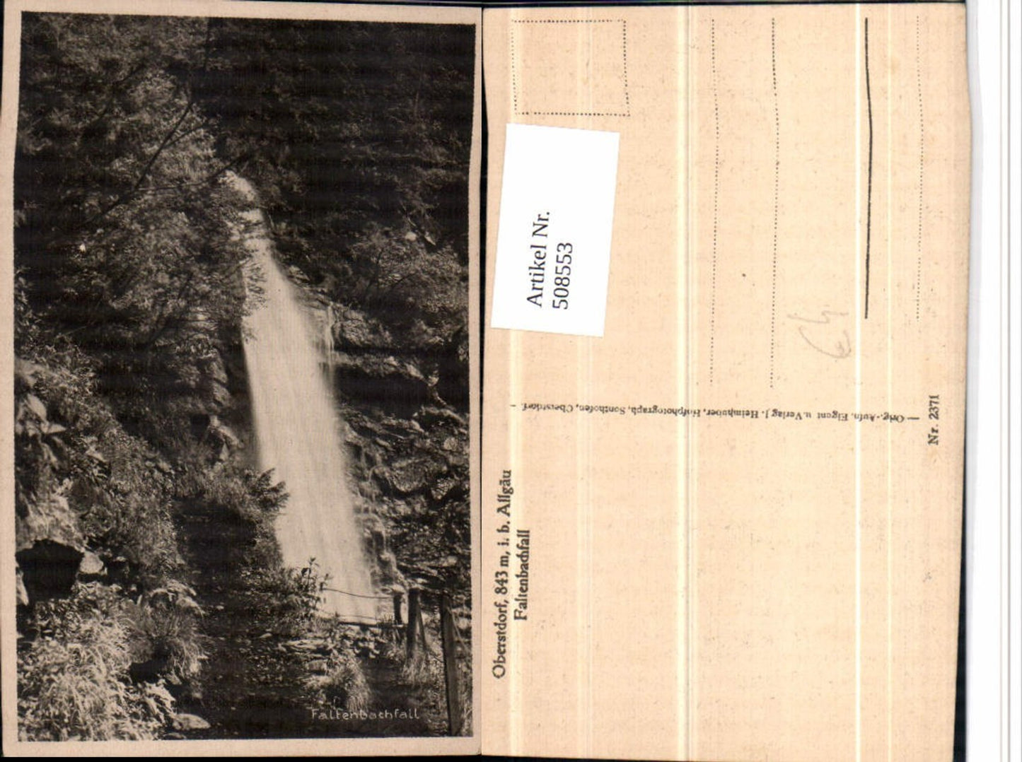 508553, Oberstdorf im Allgäu, Faltenbachfall Waterfall