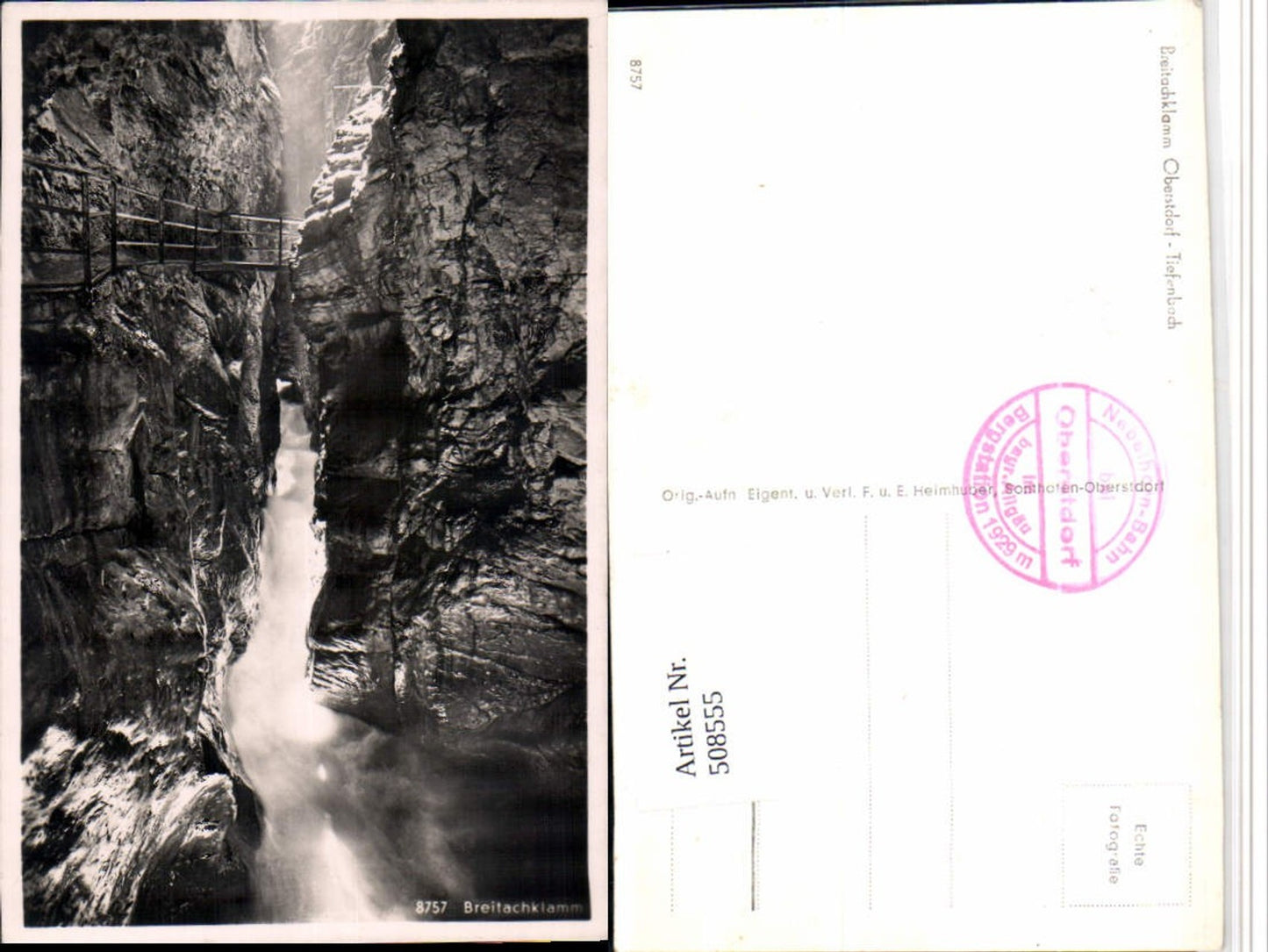 508555, Breitachklamm Gorge b. Oberstdorf Tiefenbach