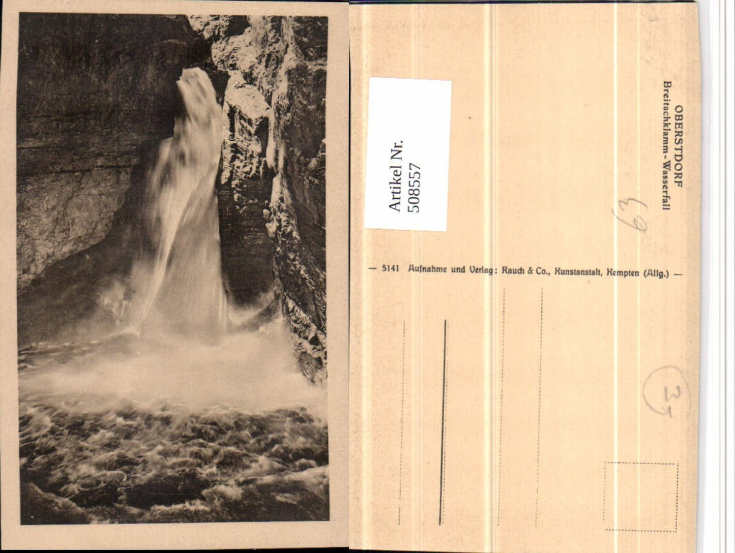 508557, Oberstdorf Breitachklamm Gorge Waterfall