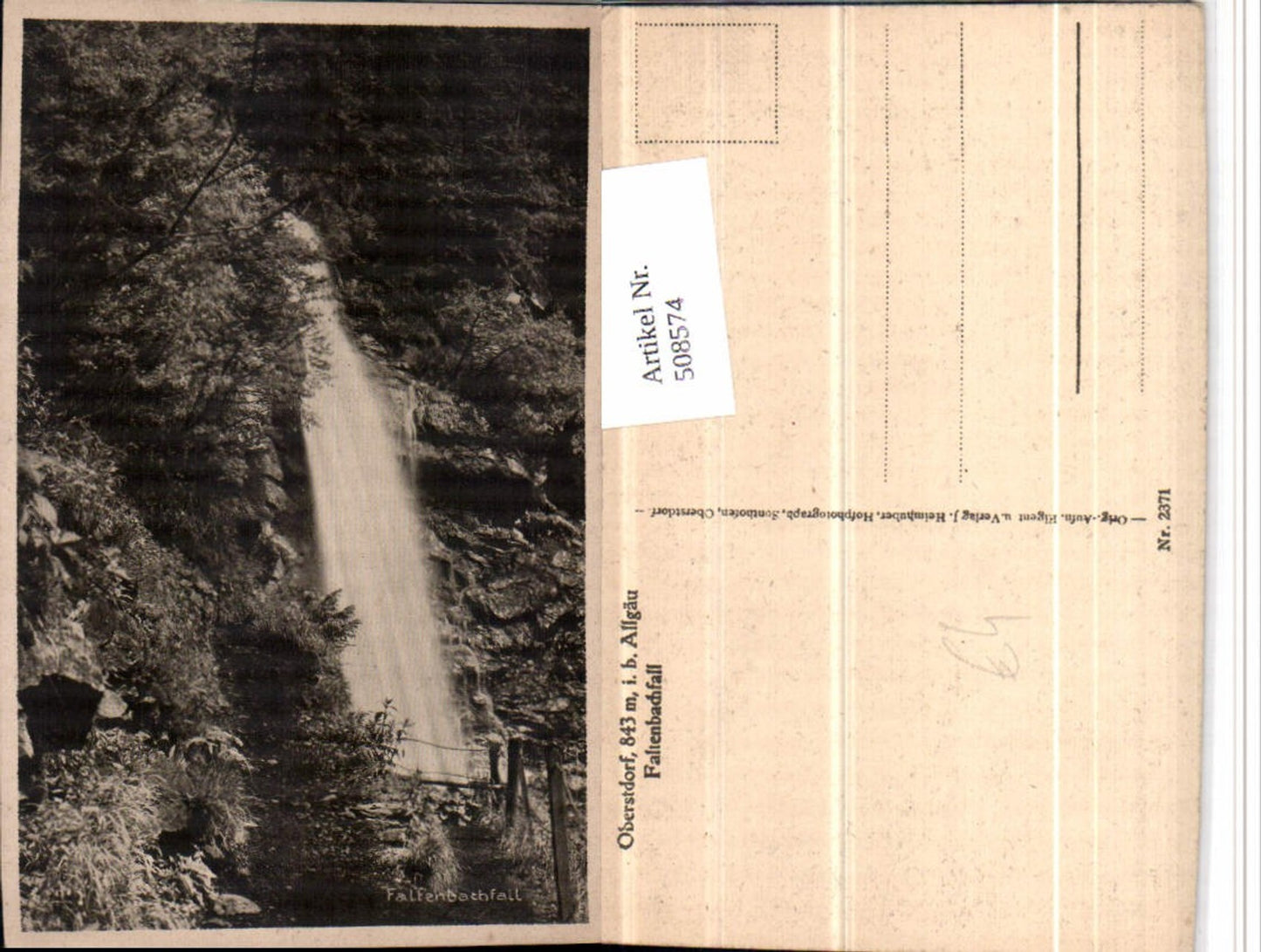 508574, Oberstdorf im Allgäu, Faltenbachfall Waterfall