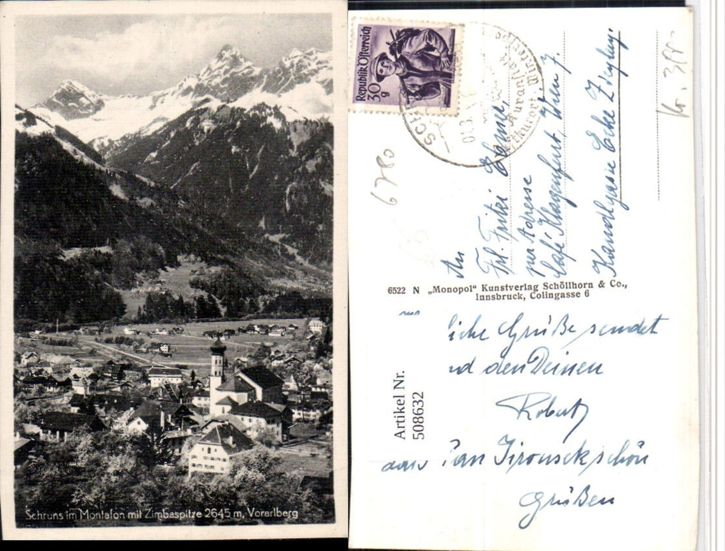 Alte Ansichtskarte – Old Postcard